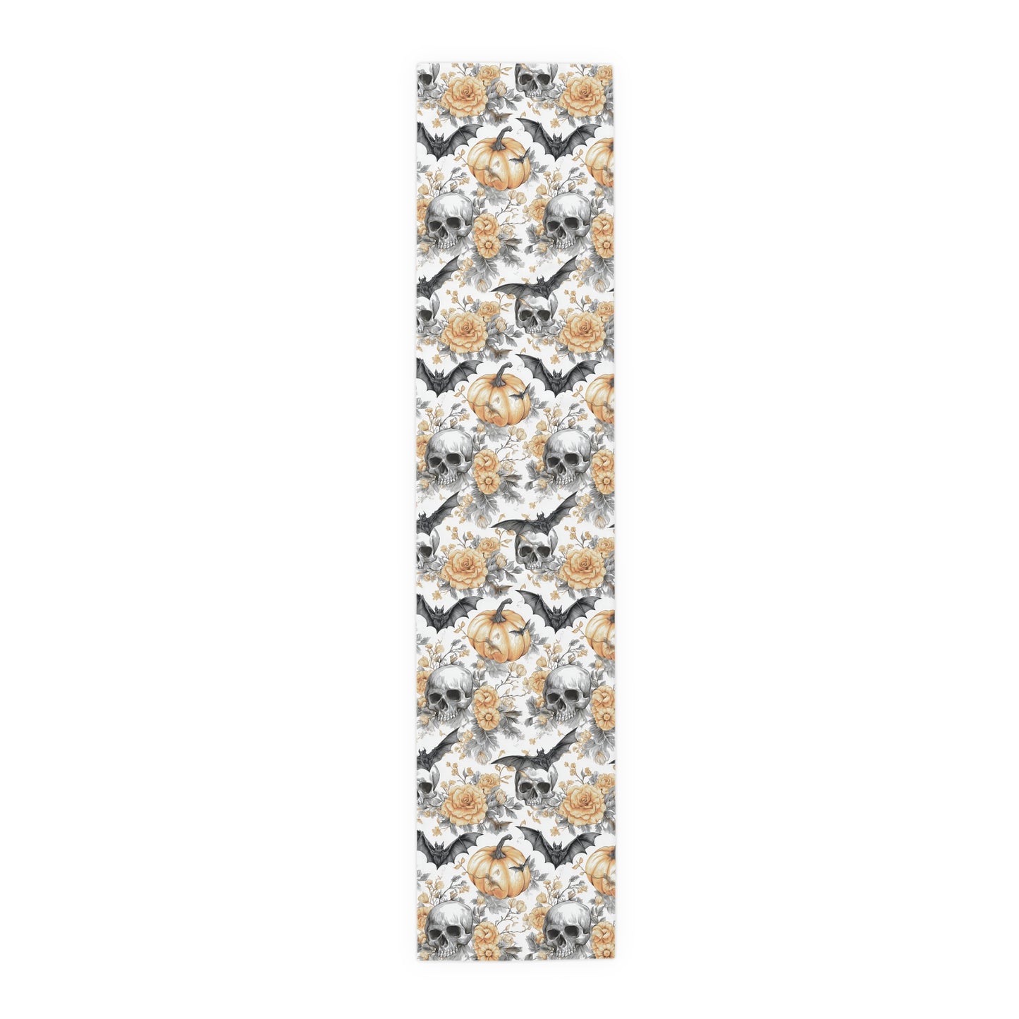 Spooky Elegance Table Runner - Halloween Decor, Fall Table Centerpiece, Cotton Tablecloth, Party Decoration, Autumn Theme