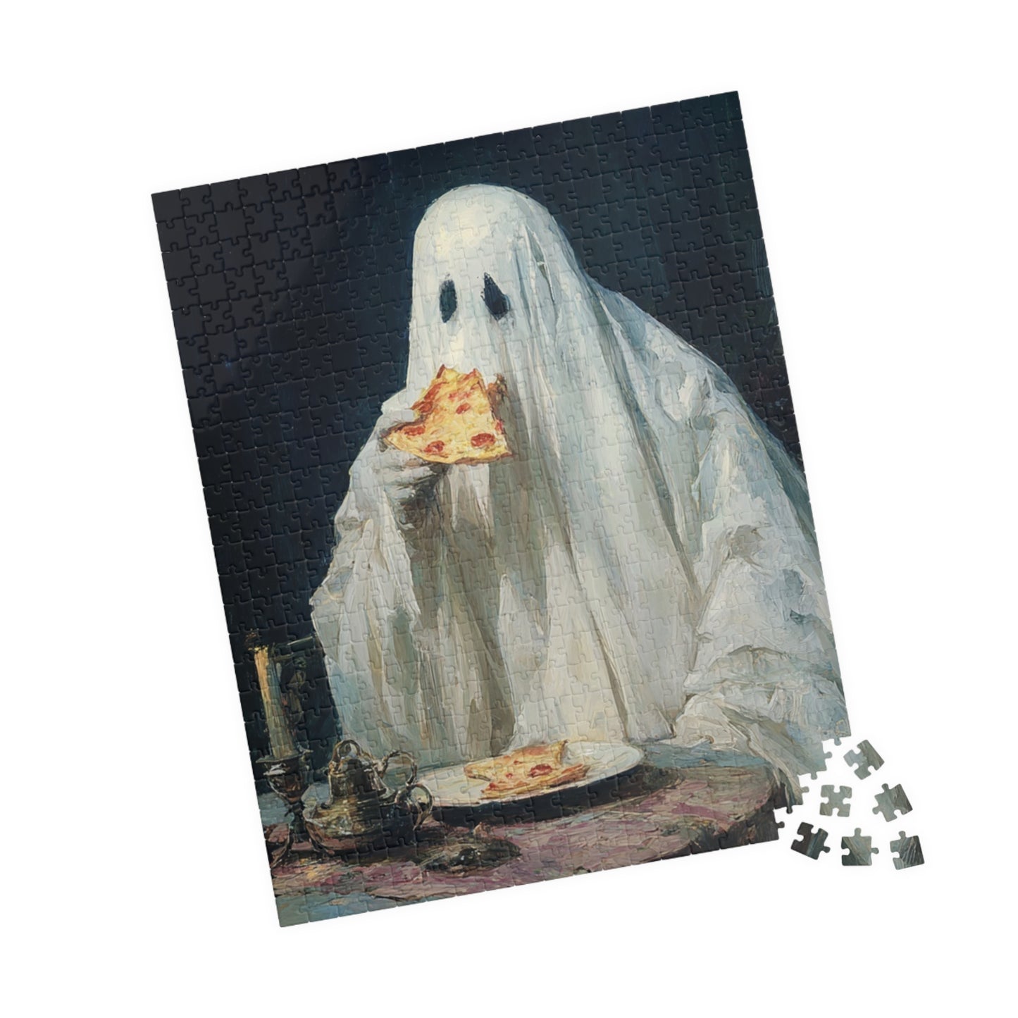 Ghostly Pizza Puzzle Collection - Fun for Families, Halloween Decor, Gift for Puzzle Lovers, Home Activity
