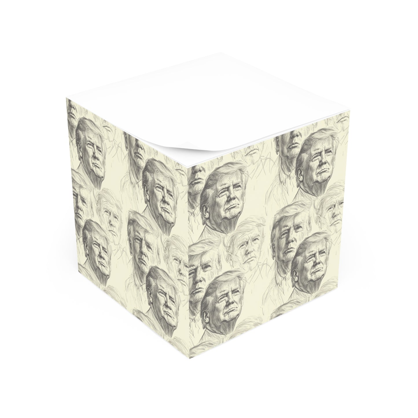 Donald Trump Inspired Note Cube, Political Gift, Office Decor, Fun Writing Supplies, Desk Accessories