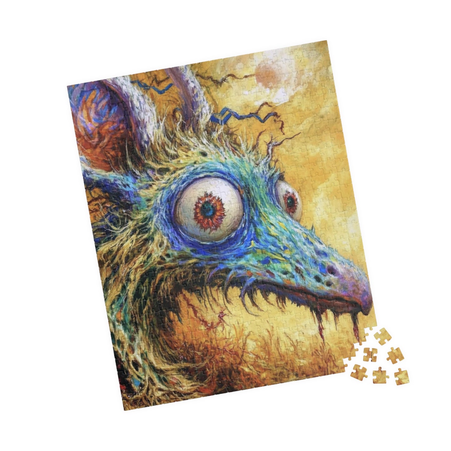 Whimsical Creature Puzzle, Unique Art Jigsaw, Gift for Puzzle Lovers, Home Decor, Family Game Night