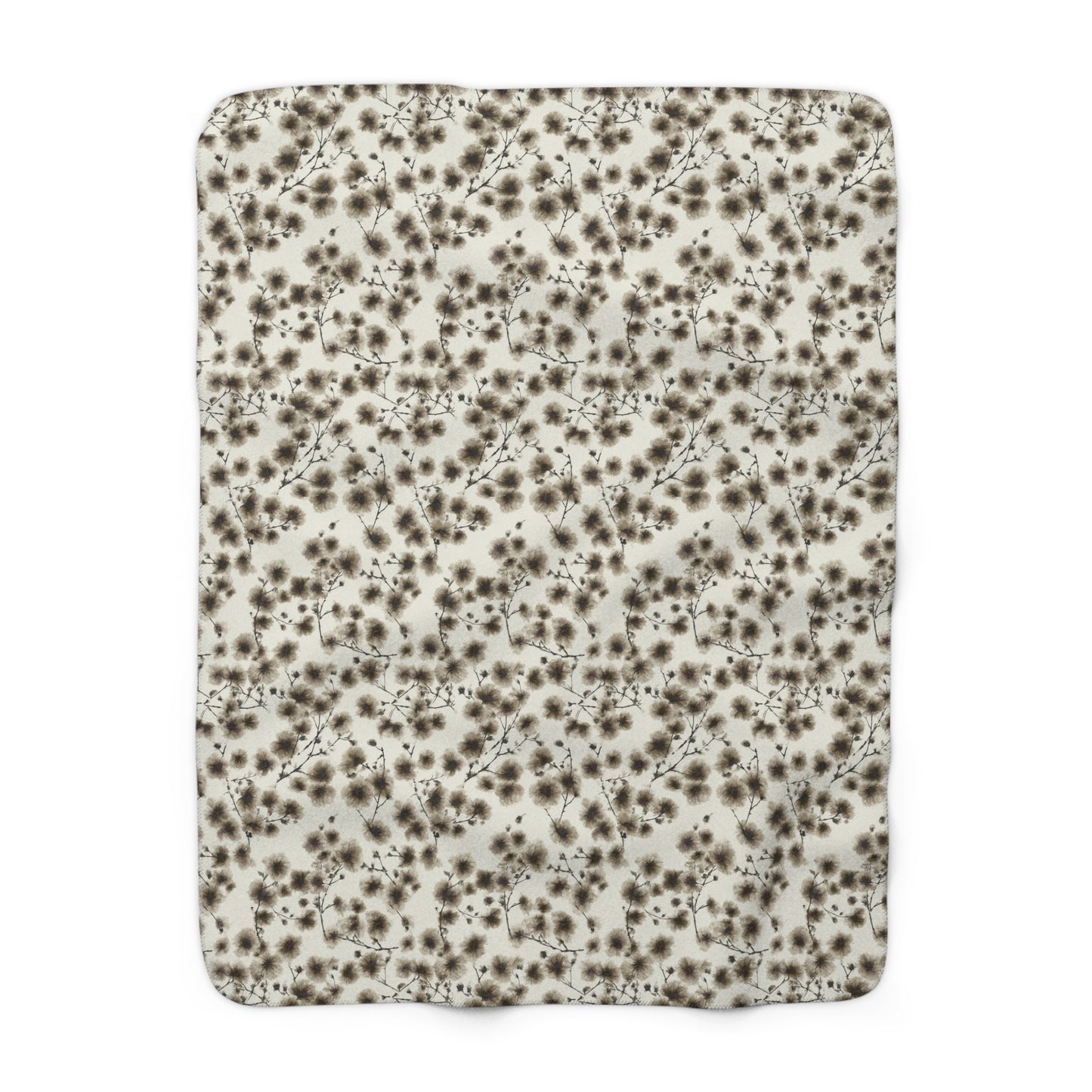 Cozy Floral Sherpa Fleece Blanket - Warm Throw for Home, Gift for Housewarming, Romantic Decor, Winter Comfort, Cozy Nights