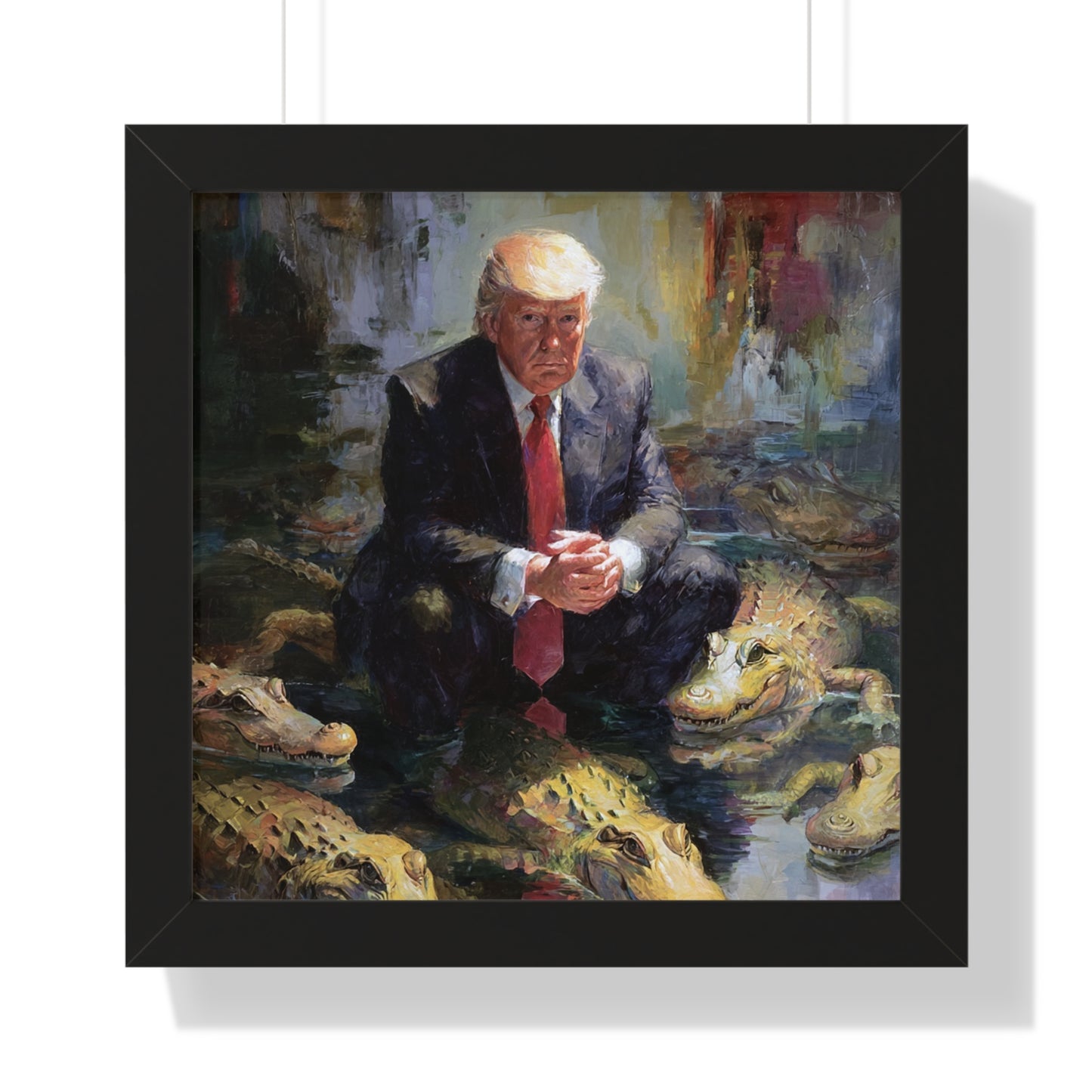 Framed Political Art Poster, Unique Home Decor, Gift for Collectors, Wall Art for Office, Funny Political Gift