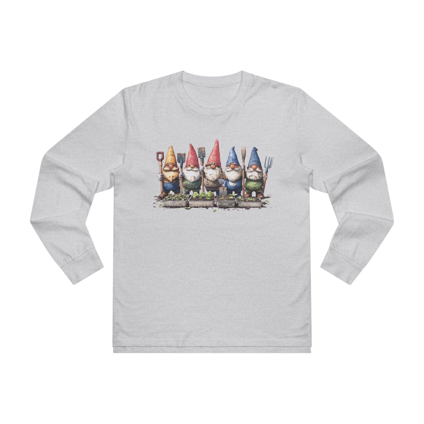 Garden Gnome Longsleeve Tee - Perfect for Garden Lovers, Gift for Nature Enthusiasts, Unique T-Shirt