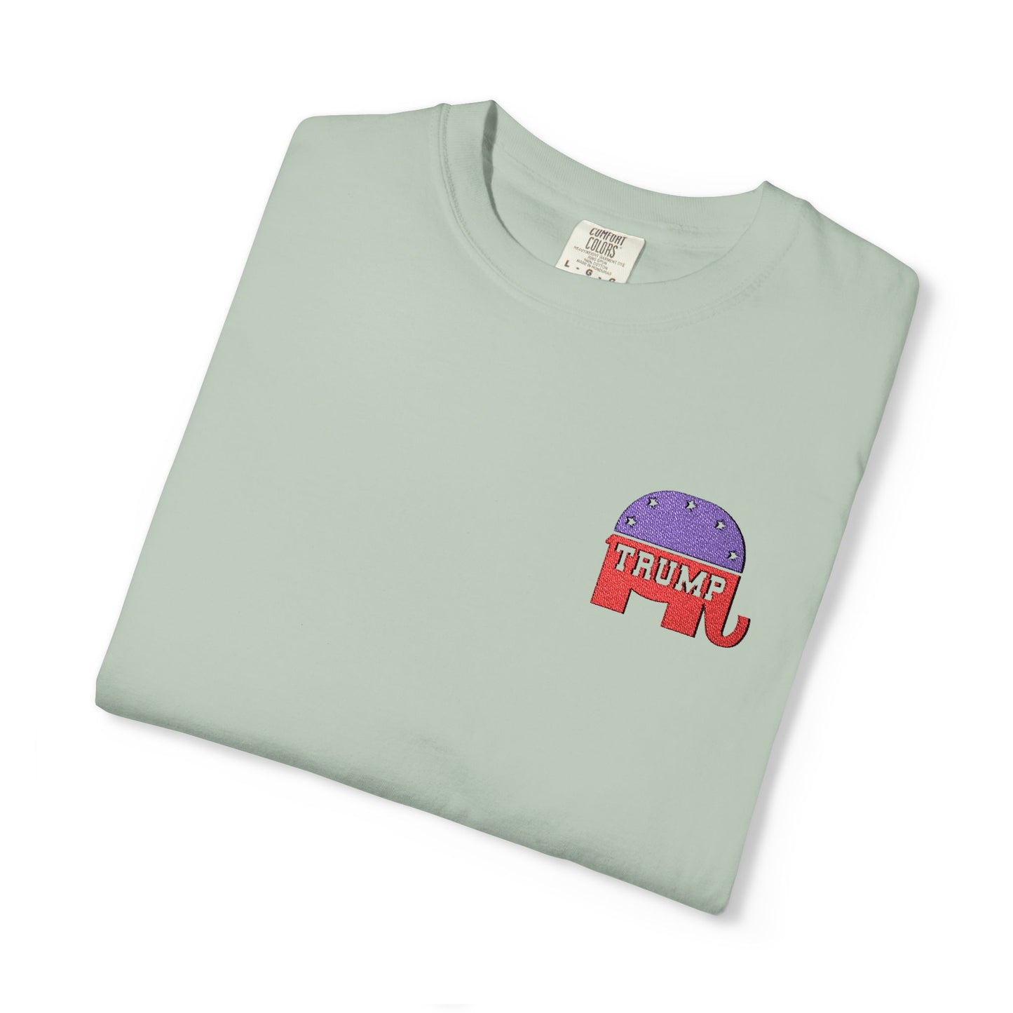Embroidered Trump Republican Elephant Graphic Tee for MAGA, Unisex T-shirt, Casual Wear, Eco-Friendly Gift, Outing Shirt