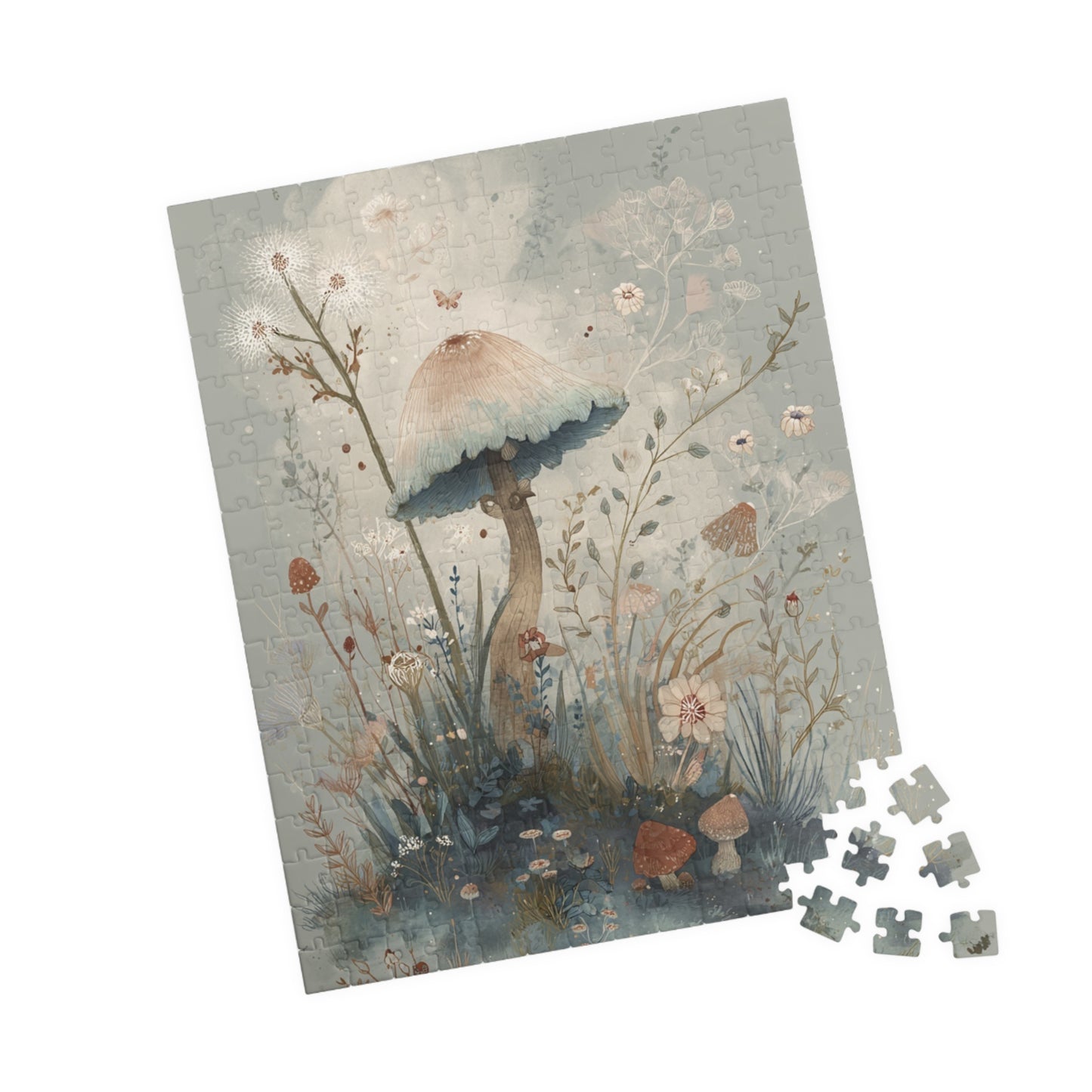 Pretty Mushroom Puzzle - Enchanting Nature Scene, 110-1014 Pieces, Perfect Gift for Puzzle Lovers