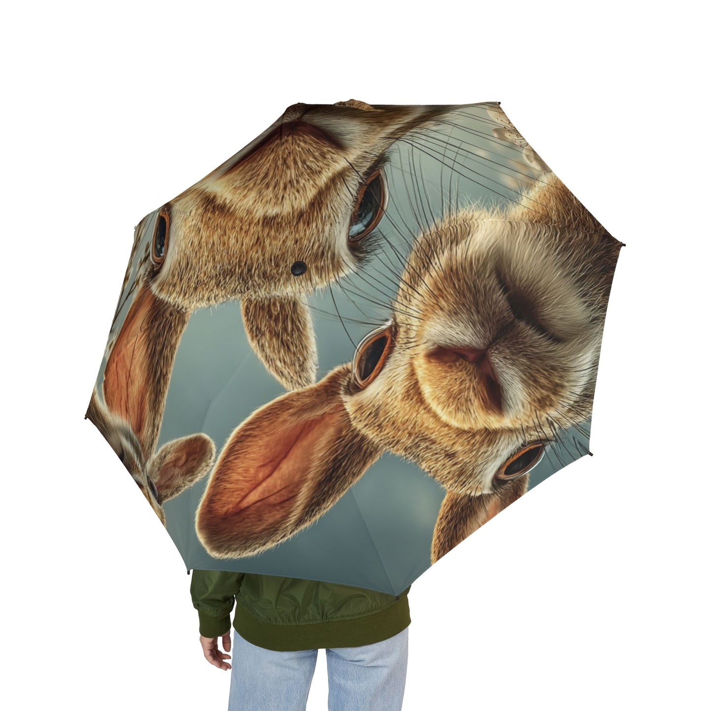Charming Rabbit-Themed Umbrella | Cute Animal Gift, Rainy Day Essential, Unique Decor
