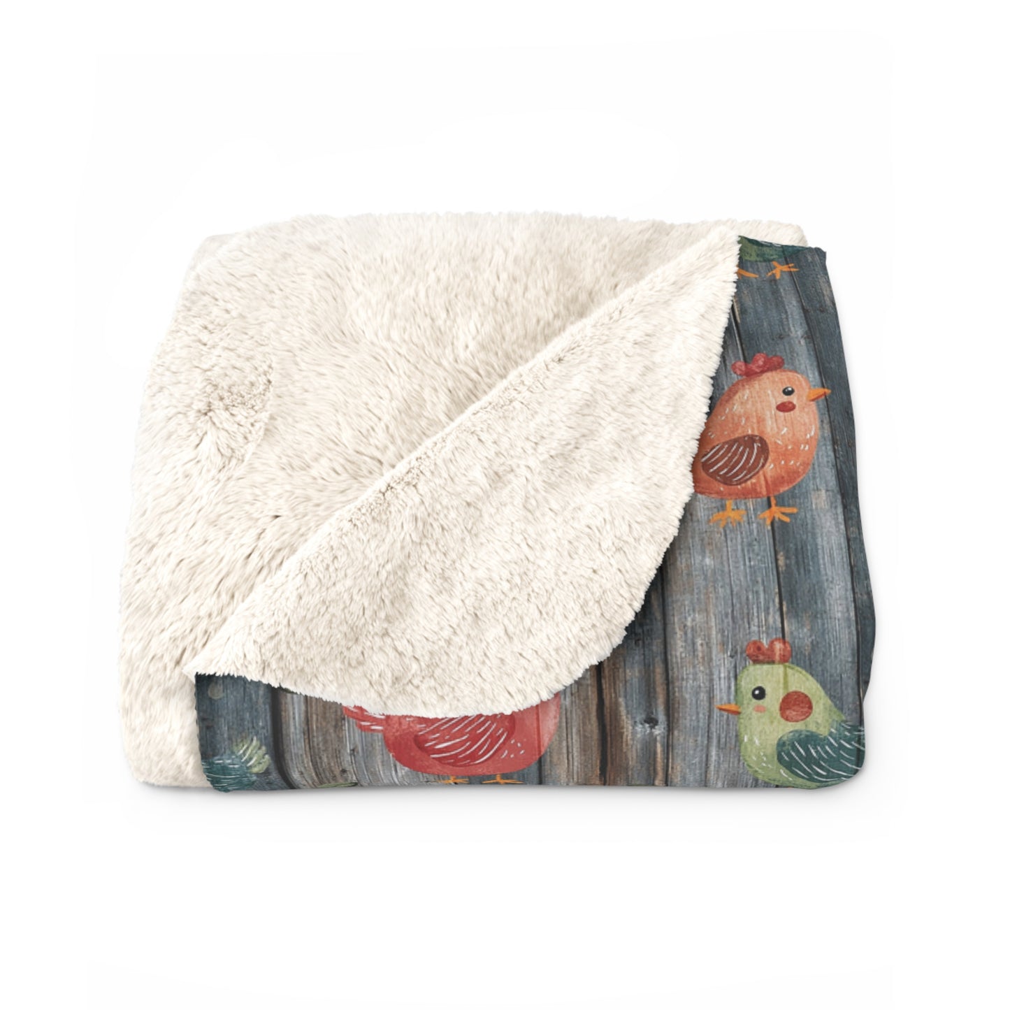 Cozy Sherpa Fleece Blanket with Whimsical Bird Design | Perfect for Home Decor, Gift for Bird Lovers, Cozy Nights, and Seasonal Decor