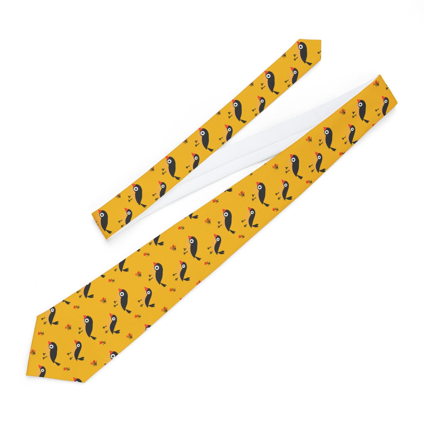 Colorful Bird Necktie - Fun Patterned Tie for Men