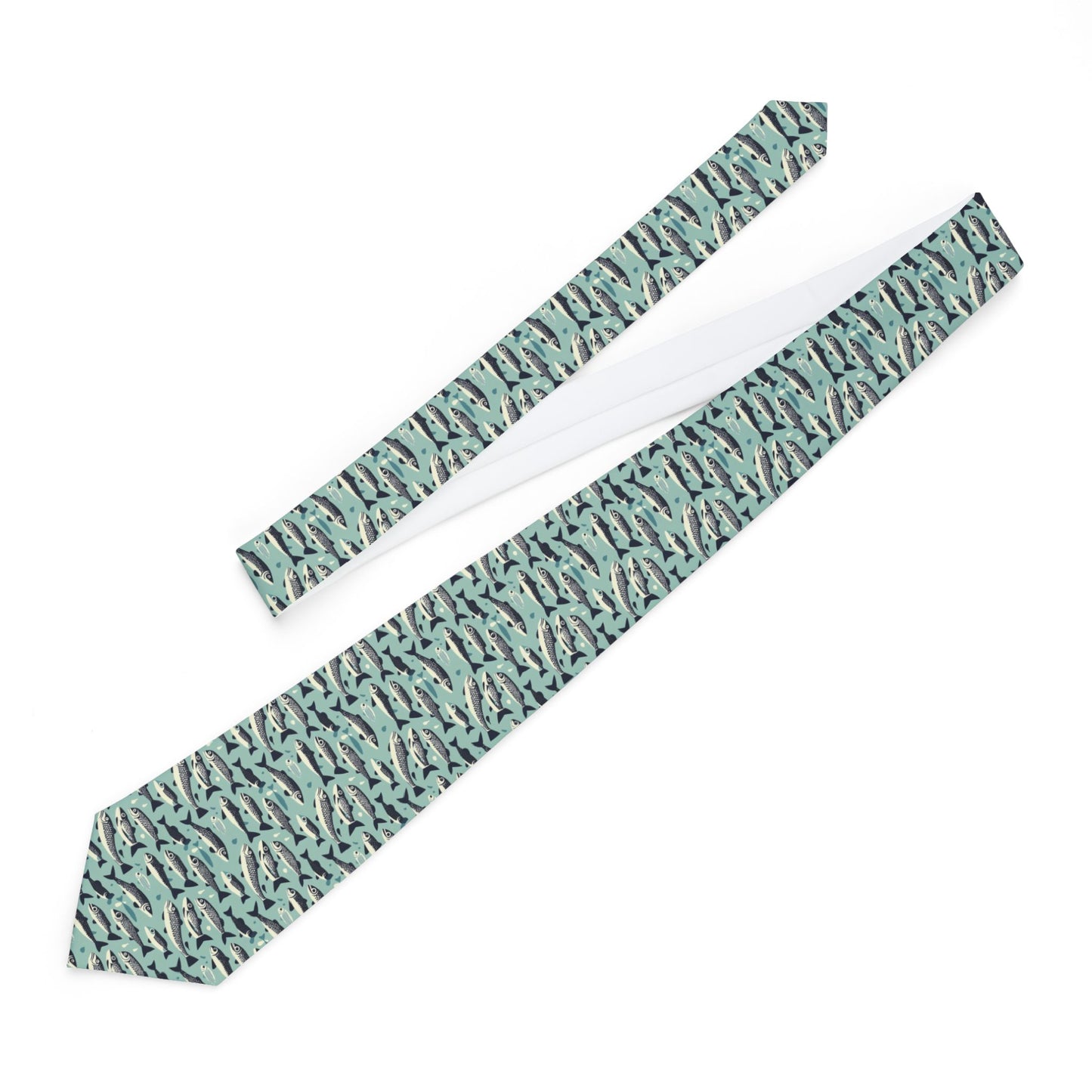 Stylish Necktie with Eye-Catching Fish Pattern | Perfect for Weddings, Business, and Casual Events, Gift for Him, Unique Accessories