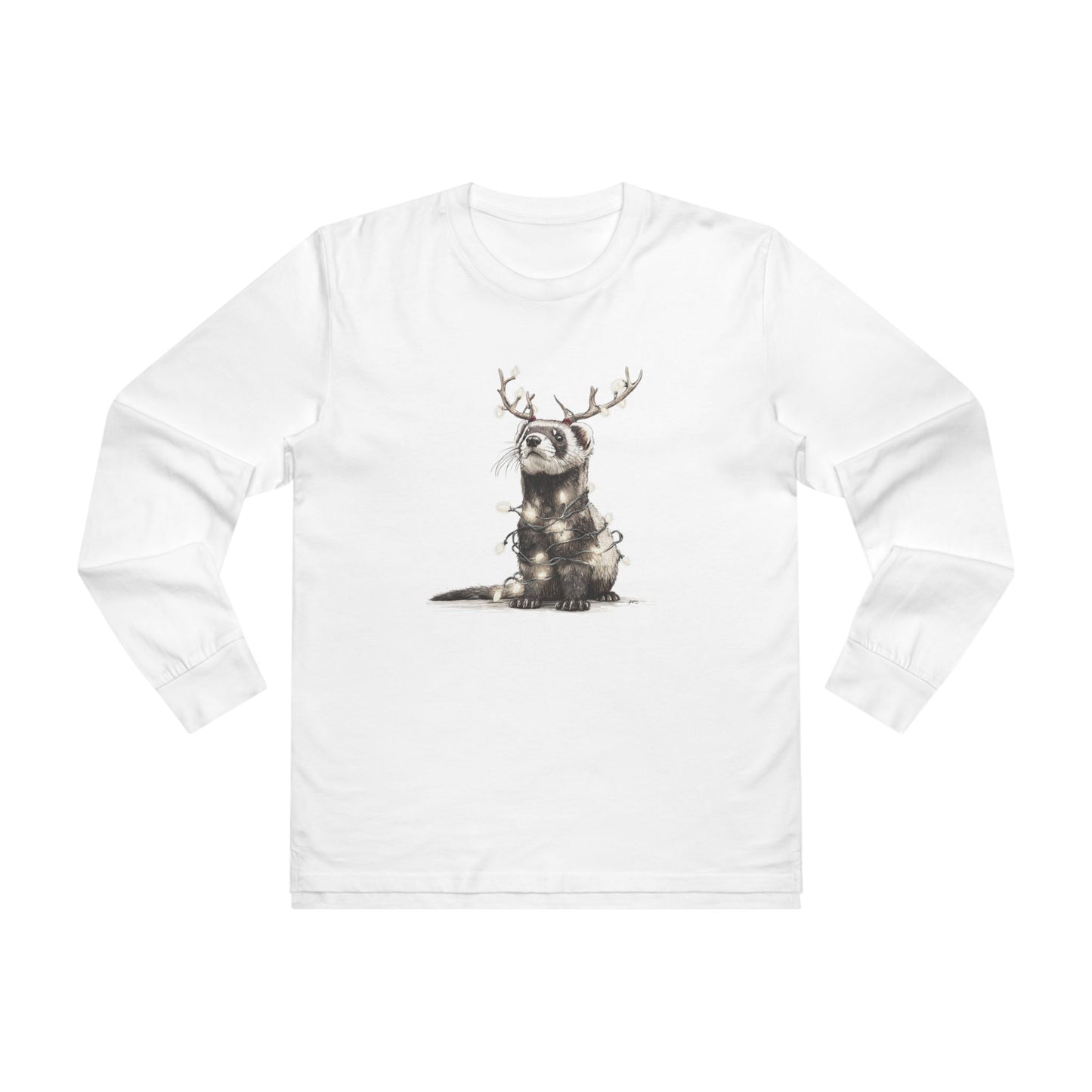 Otters First Christmas Graphic Longsleeve Tee, Holiday Apparel, Christmas Tee