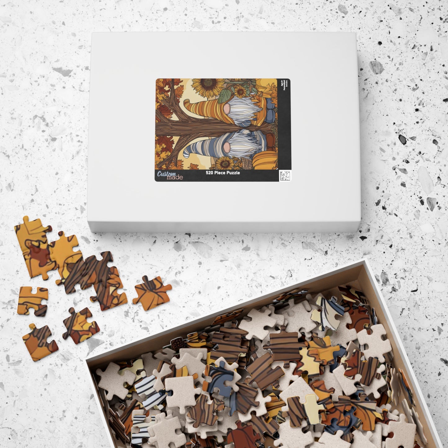 Autumn Gnome Puzzle - Fall-Themed Family Activity, Seasonal Decor, Gift for Puzzle Lovers, Cozy Evening Fun, Harvest Celebration