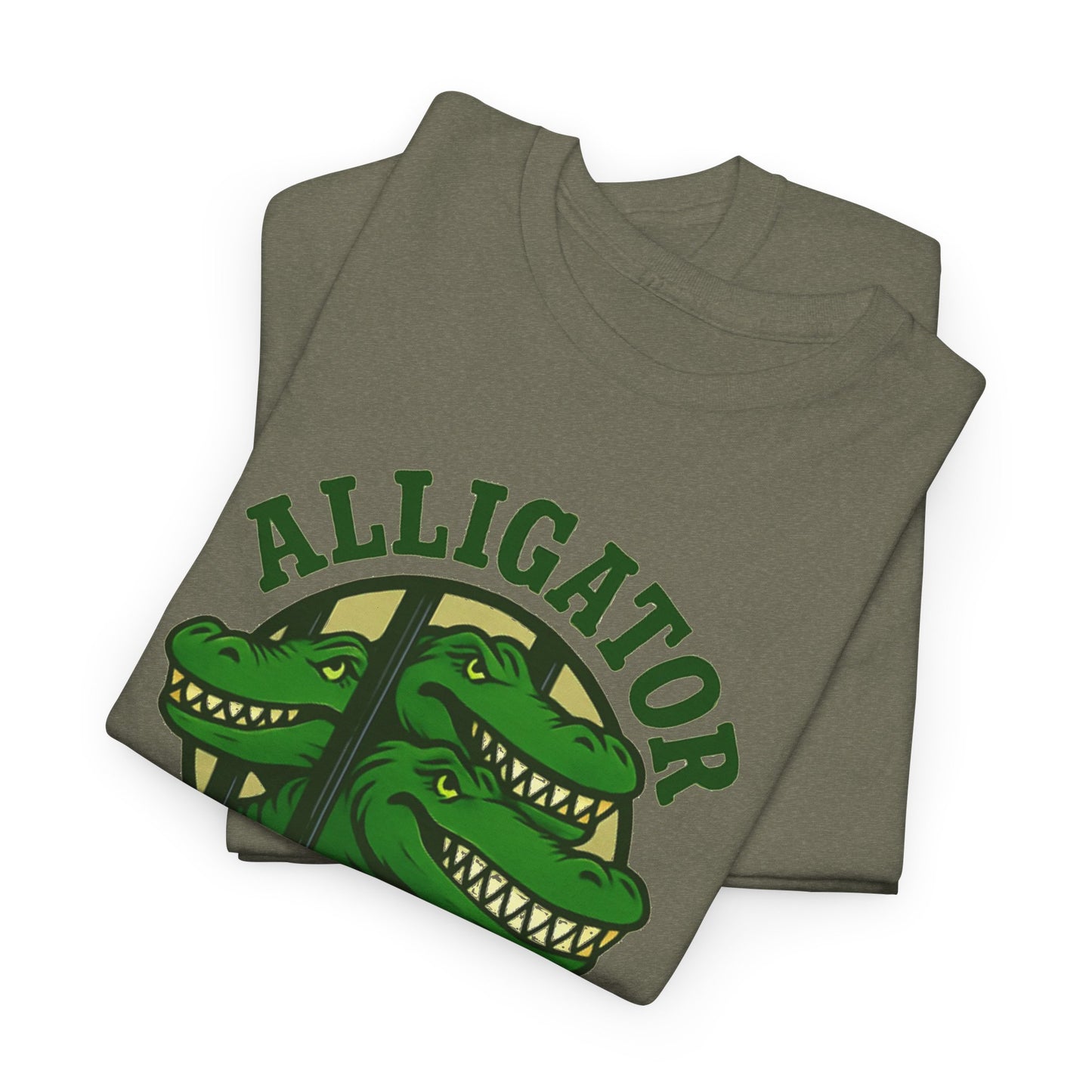 Alligator Alcatraz Unisex Heavy Cotton Tee, Fun Graphic Tee, Casual Wear, Gift for Animal Lovers, Summer Fashion, Unique T-Shirt