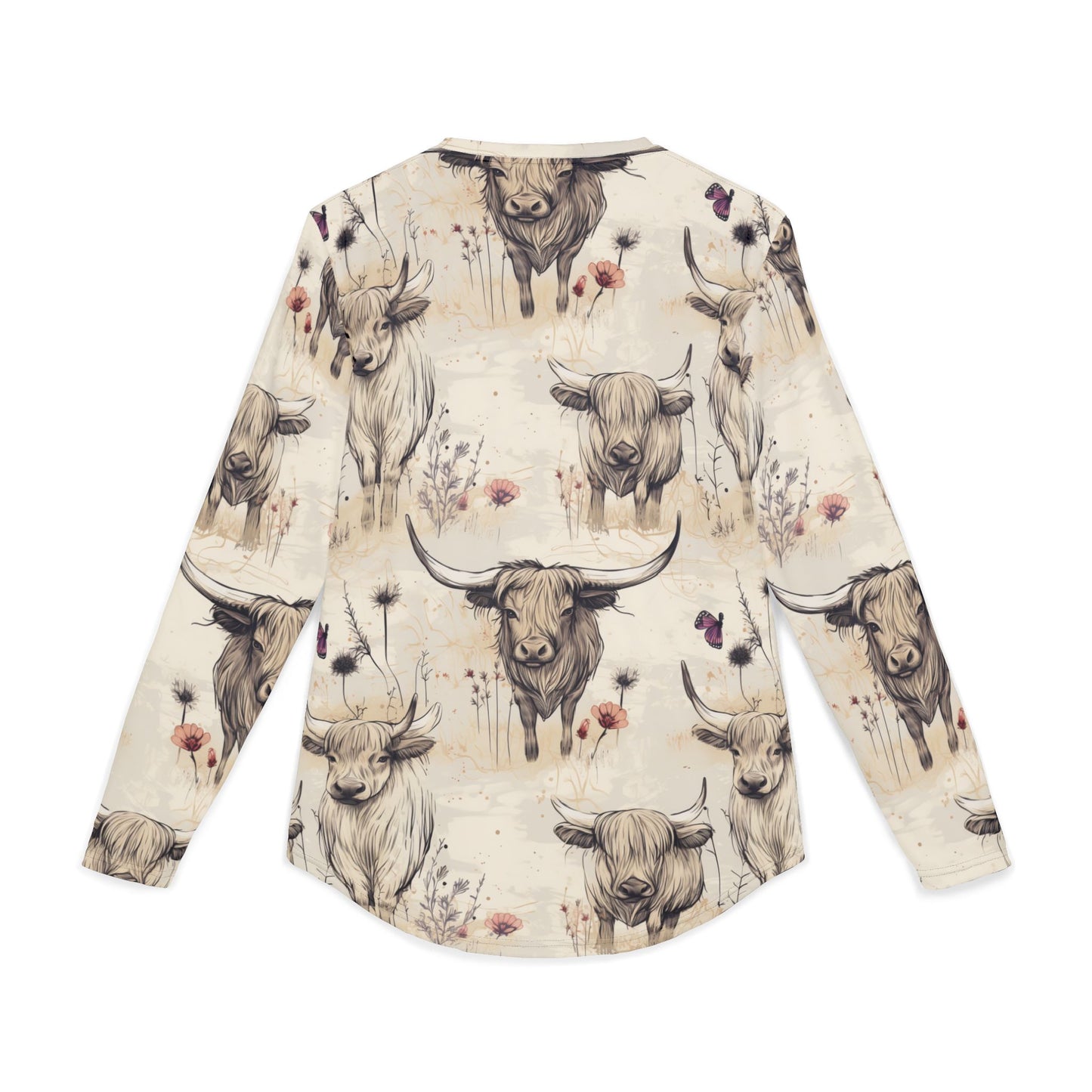 UV Protection Long Sleeve Shirt with Rustic Farm Design, Perfect for Summer Picnics