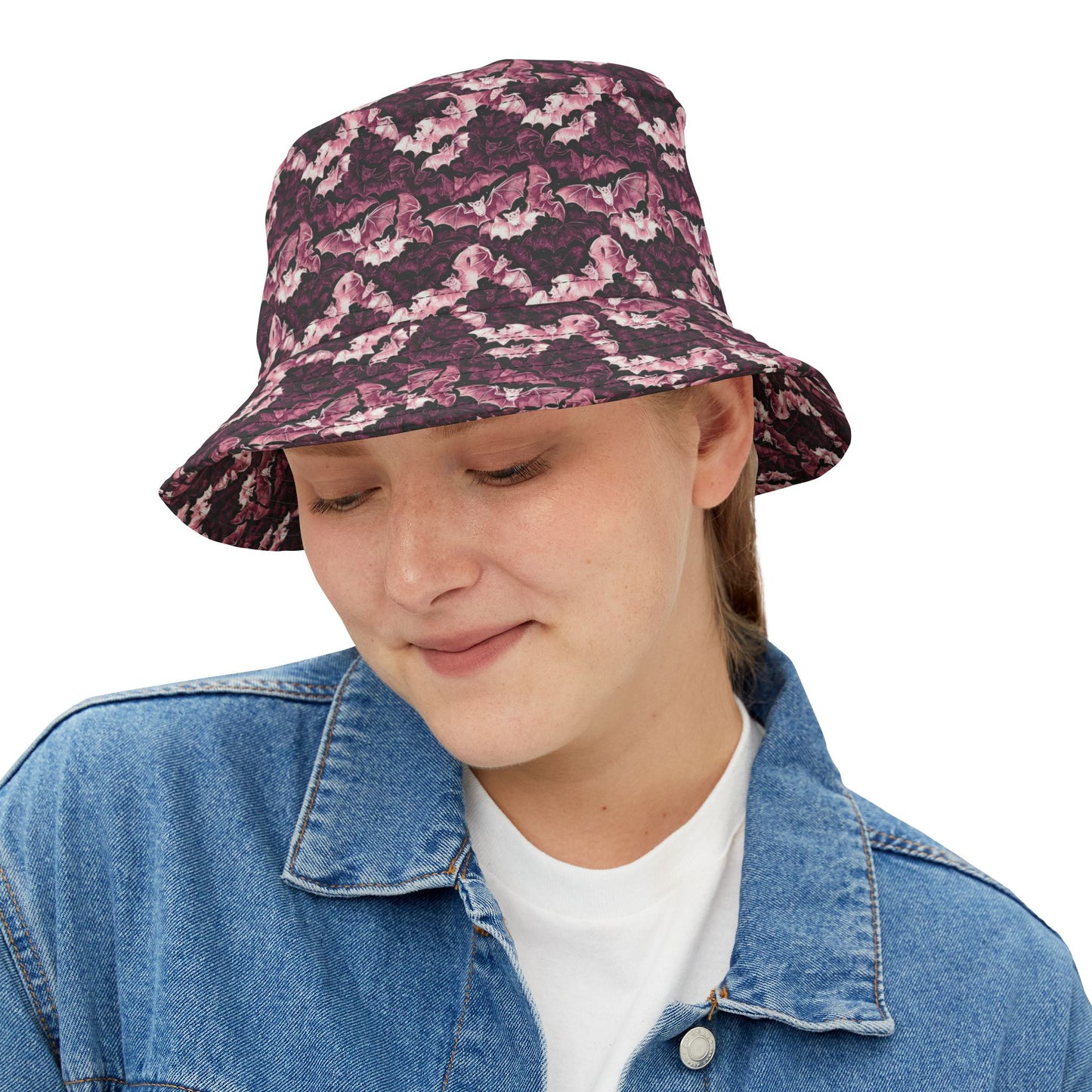 Floral Print Bucket Hat, Summer Accessory, Trendy Hat for Beach Days, Stylish Hat for Outdoor Events, Gift for Nature Lovers