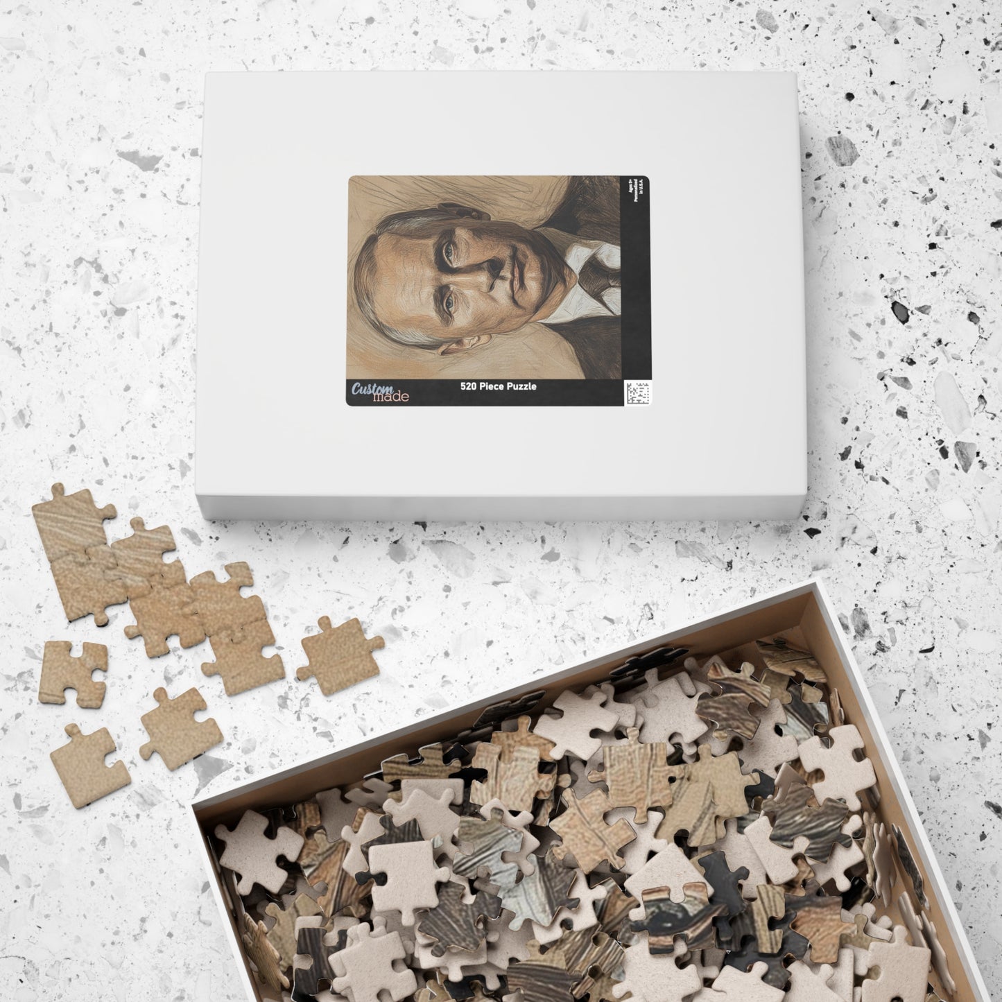 Artistic Putin Portrait Puzzle - 110 to 1014-Piece Jigsaw, Unique Gift for Adults, Home Decor, Mindful Activity, Collector's Item