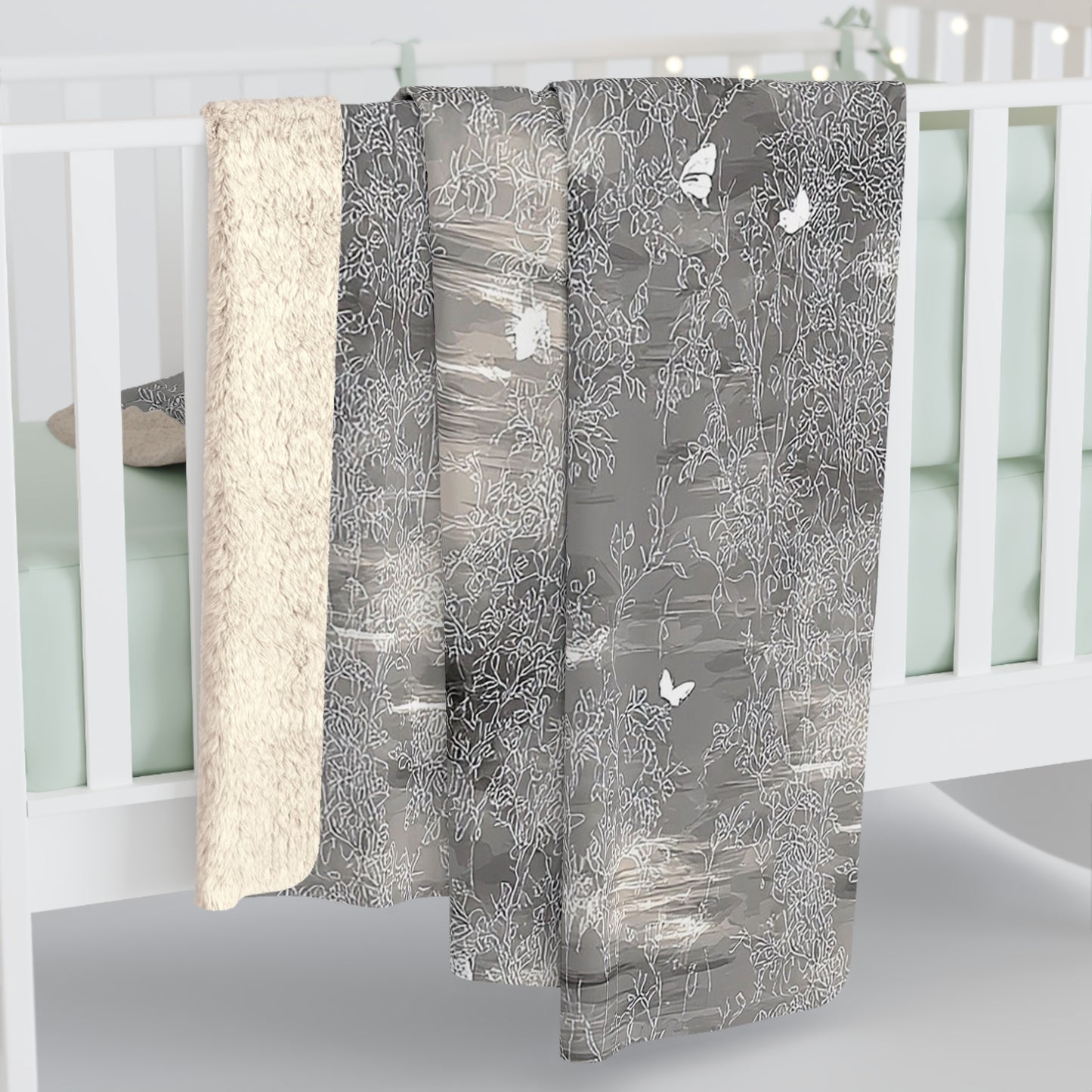 Silver Castles | Sherpa Fleece Blanket | Fantasy Gift