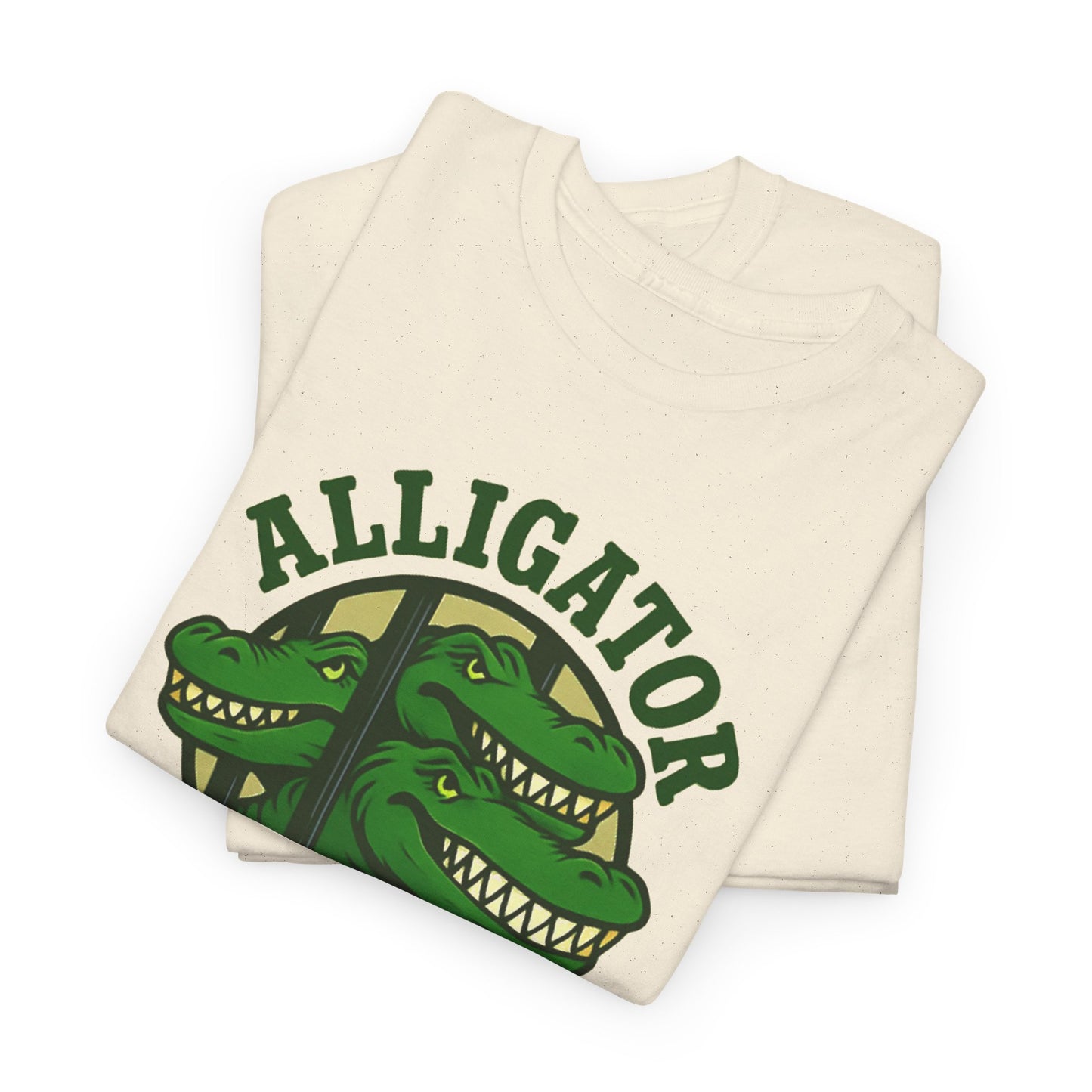 Alligator Alcatraz Unisex Heavy Cotton Tee, Fun Graphic Tee, Casual Wear, Gift for Animal Lovers, Summer Fashion, Unique T-Shirt