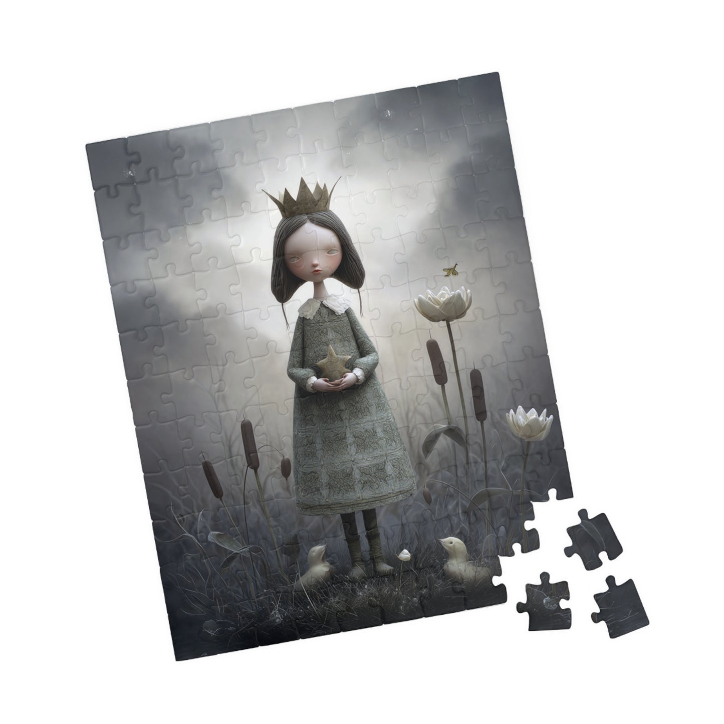 Halloween Girl Art Puzzle - Enchanting Kingdom Design, 110-1014 Pieces, Perfect for Family Game