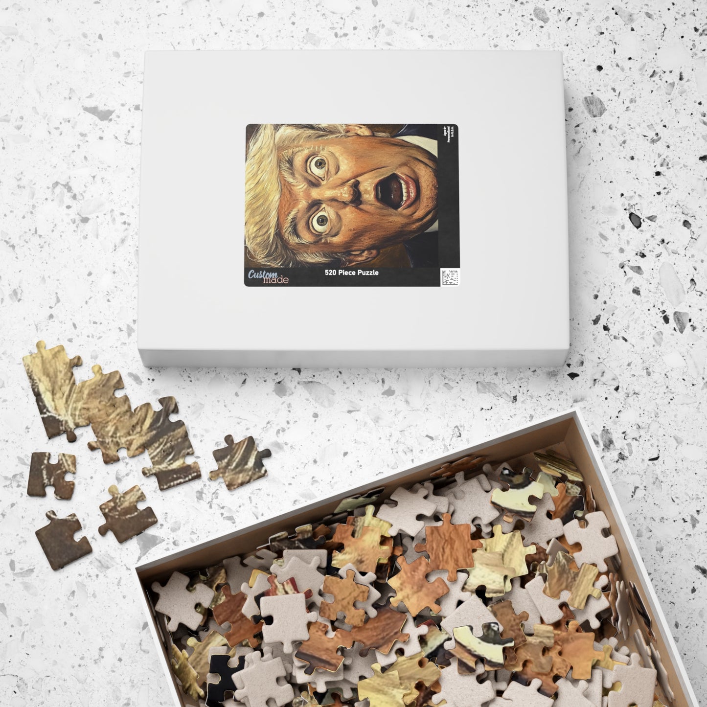 Humorous Trump Puzzle - Fun & Challenging Jigsaw for Laughter, Gift for Friends, Family Game Night, Unique Home Decor