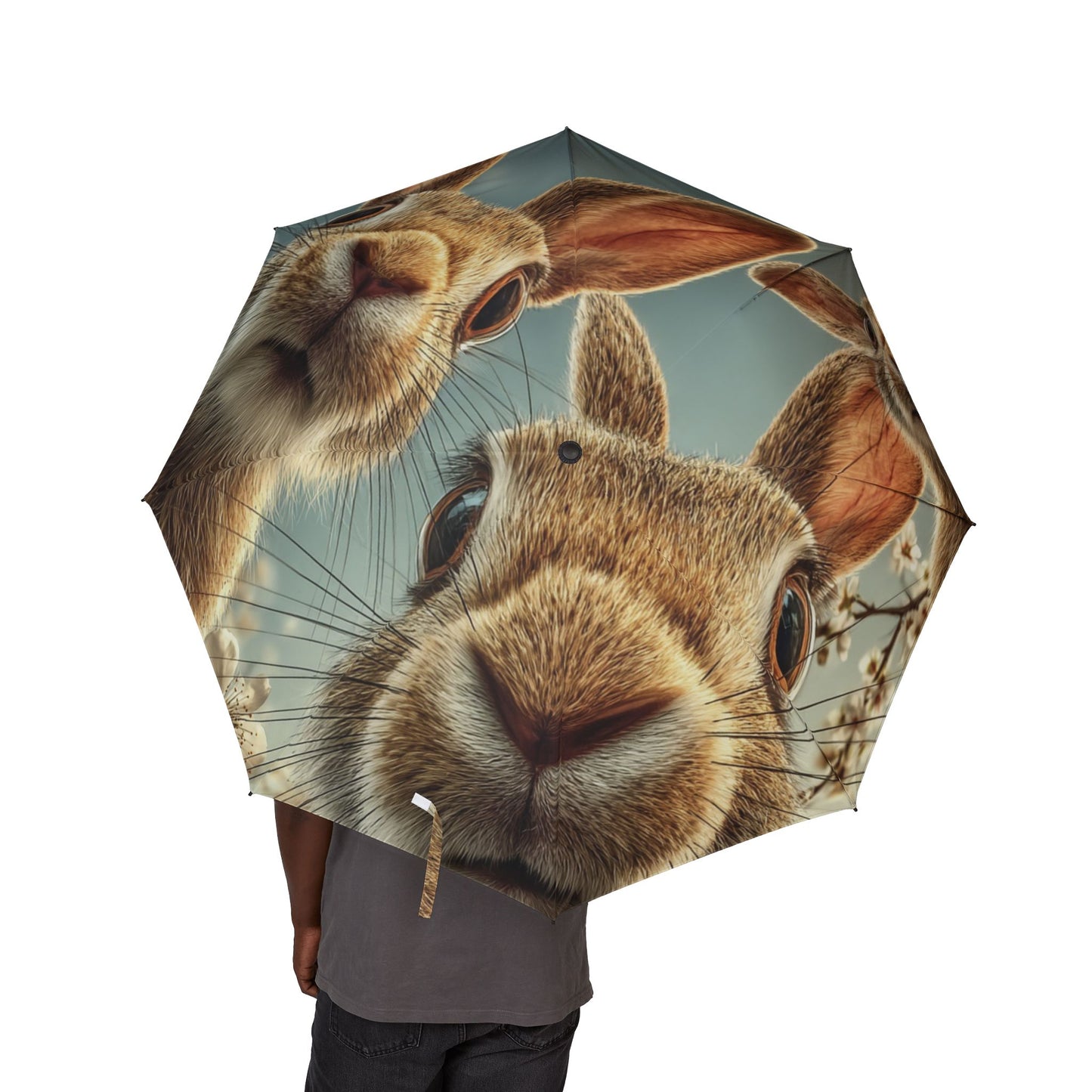 Charming Rabbit-Themed Umbrella | Cute Animal Gift, Rainy Day Essential, Unique Decor