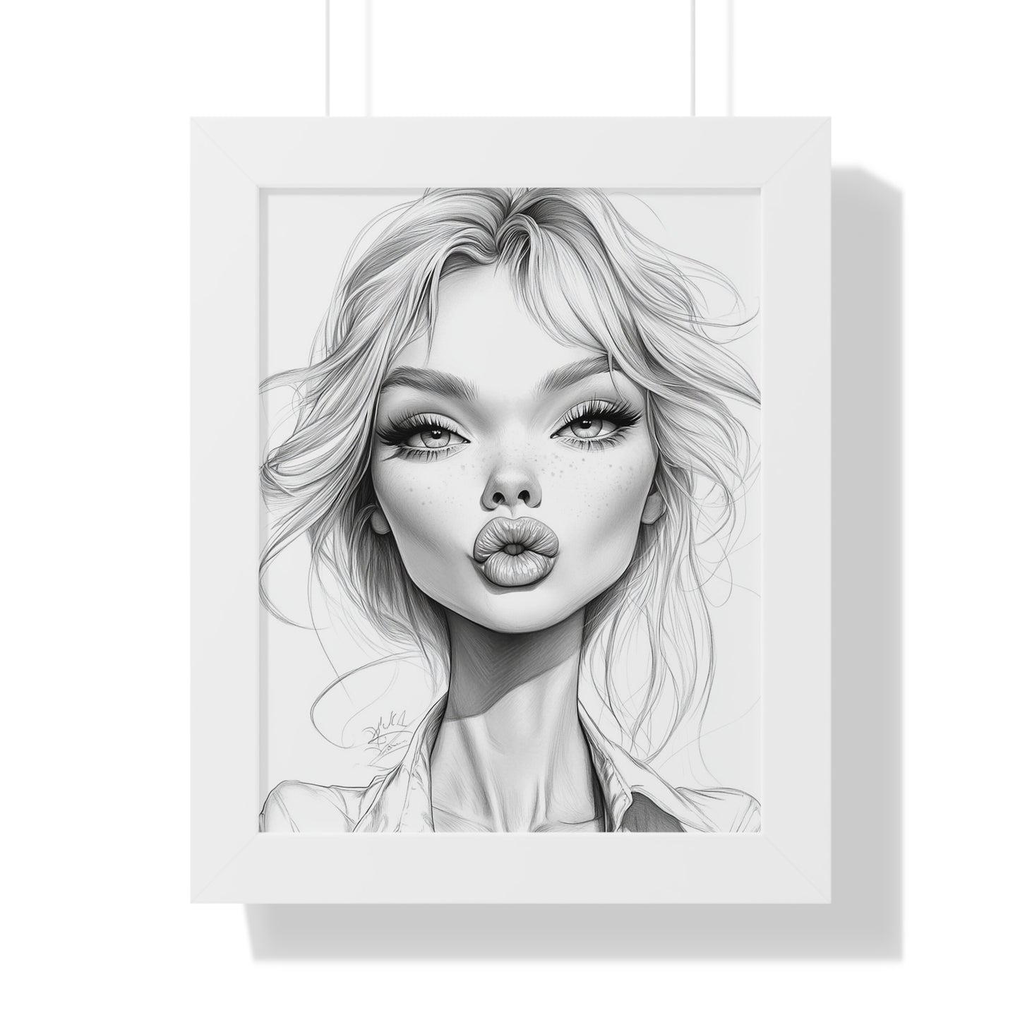 Stylish Framed Vertical Poster - Chic Wall Art Decor, Modern Home Decor, Gift for Art Lovers, Trendy Interior Design