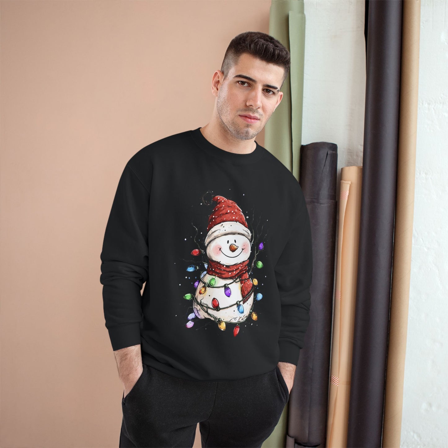 Cozy Holiday Sweatshirt Featuring a Cheery Snowman, Christmas Gift, Winter Apparel, Festive Sweater, Cute Holiday Clothing, Winter Fashion
