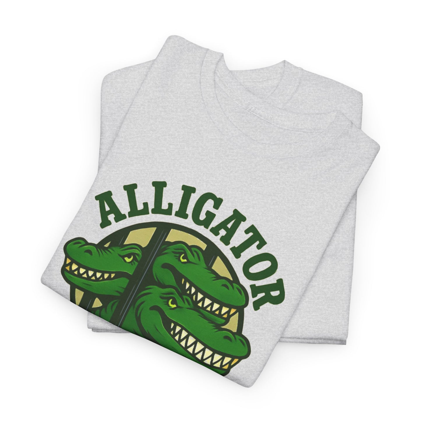 Alligator Alcatraz Unisex Heavy Cotton Tee, Fun Graphic Tee, Casual Wear, Gift for Animal Lovers, Summer Fashion, Unique T-Shirt