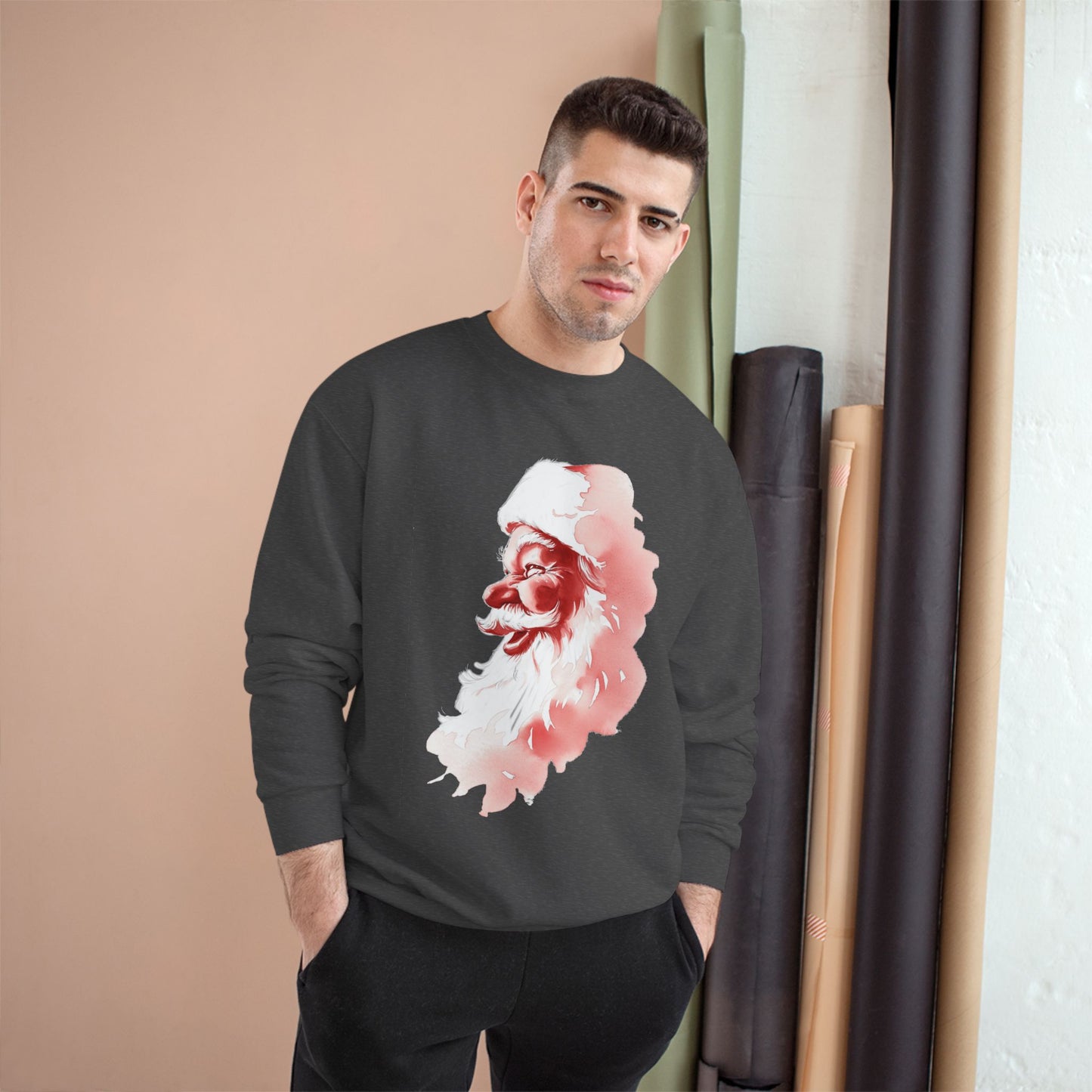 Champion Sweatshirt - The True Santa Mom and Dad Unisex Design