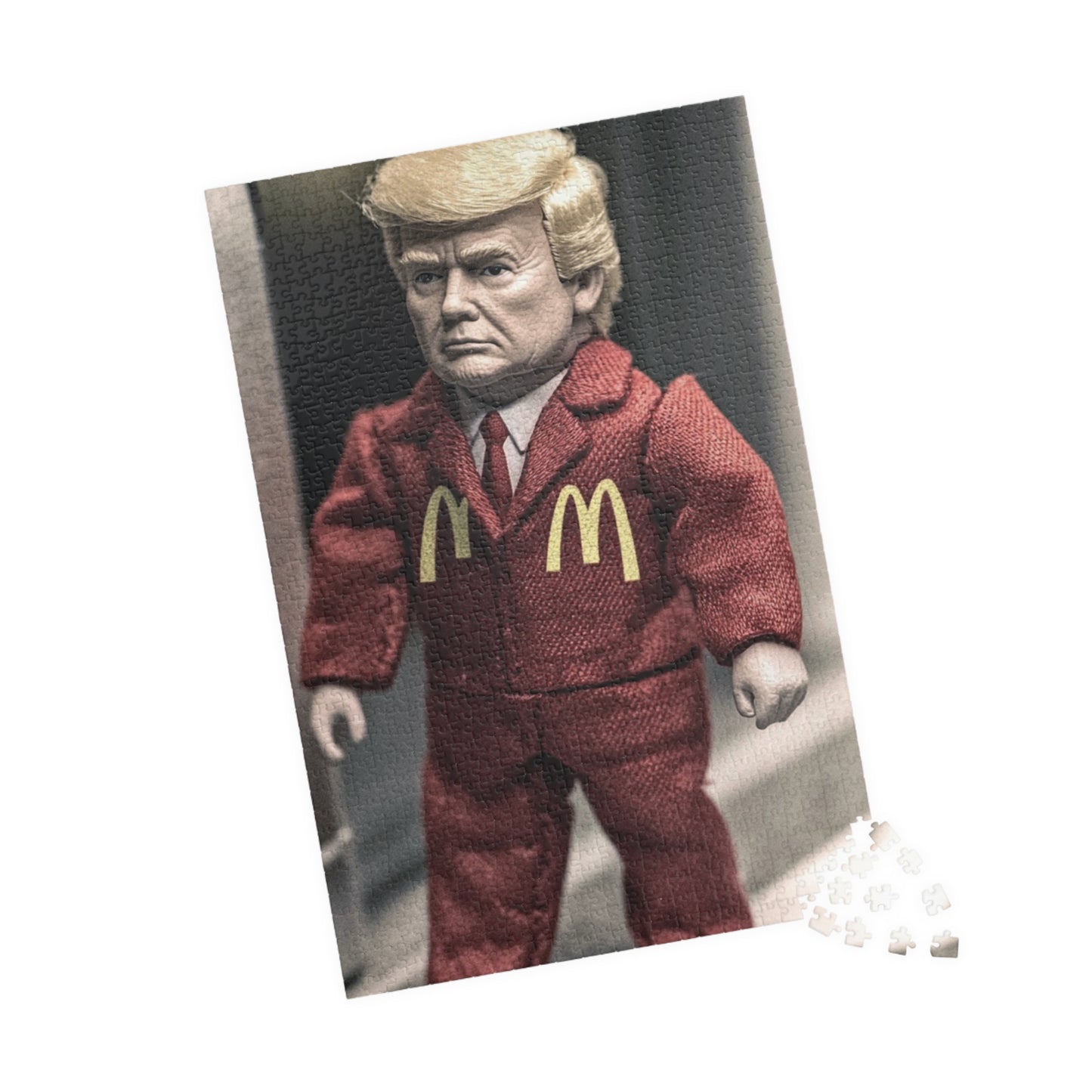 Donald Trump McDonald's Humor Puzzle - Fun Gift for Adults, 110/252/520/1014-piece, Unique Collectible