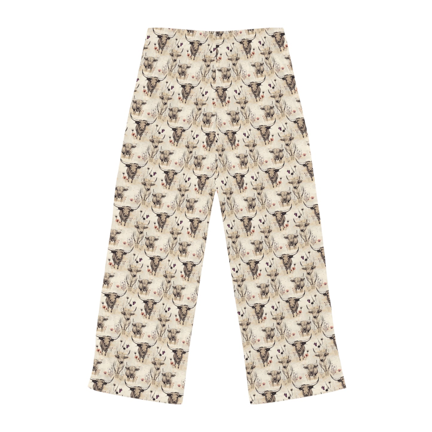 Highland Cow Women's Pajama Pants - Cozy Lounge Wear for Cow Lovers