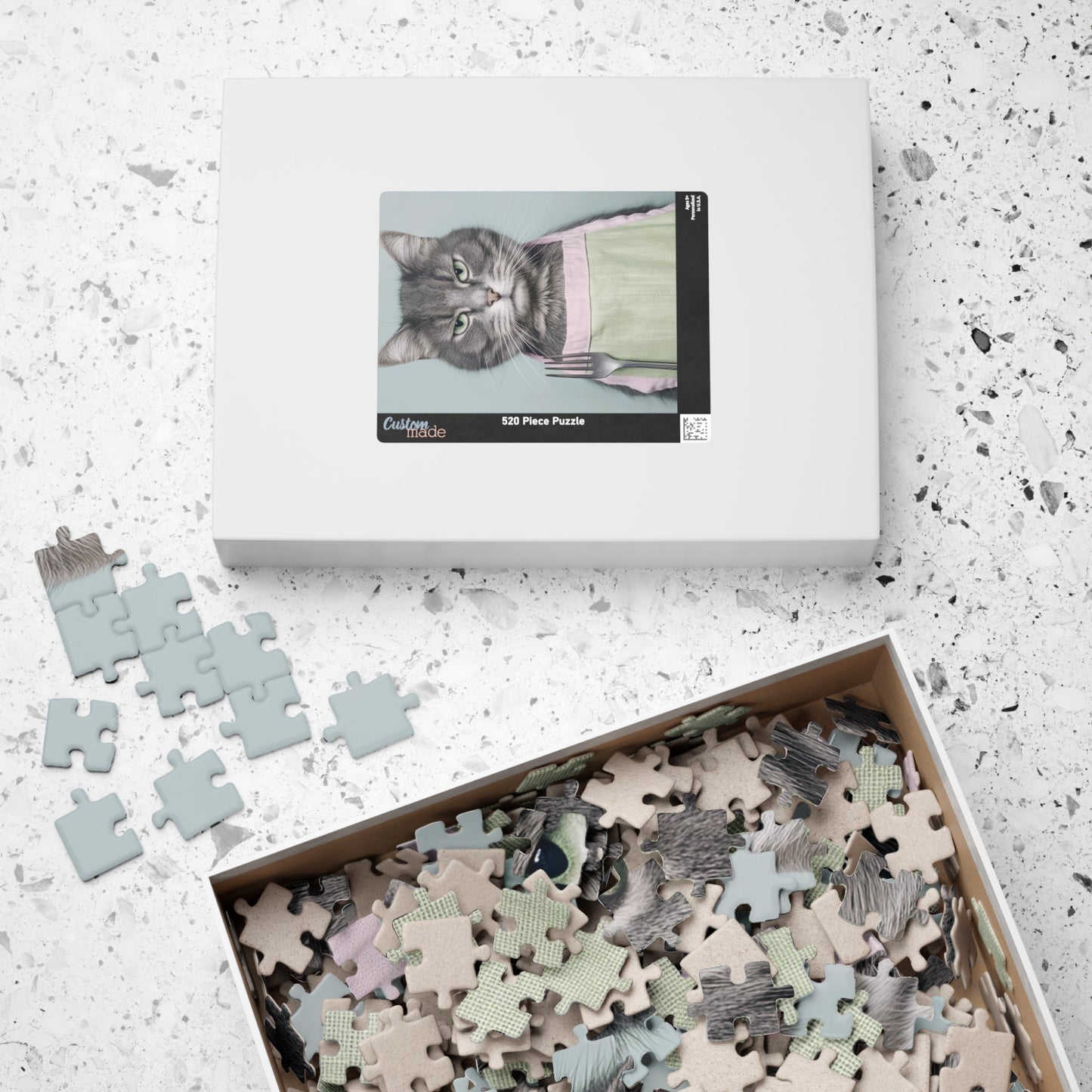 Whimsical Cat-Themed Puzzle, Fun Family Activity, Feline Gift, Cat Lover Décor, Unique Home Entertainment, Playful Challenge