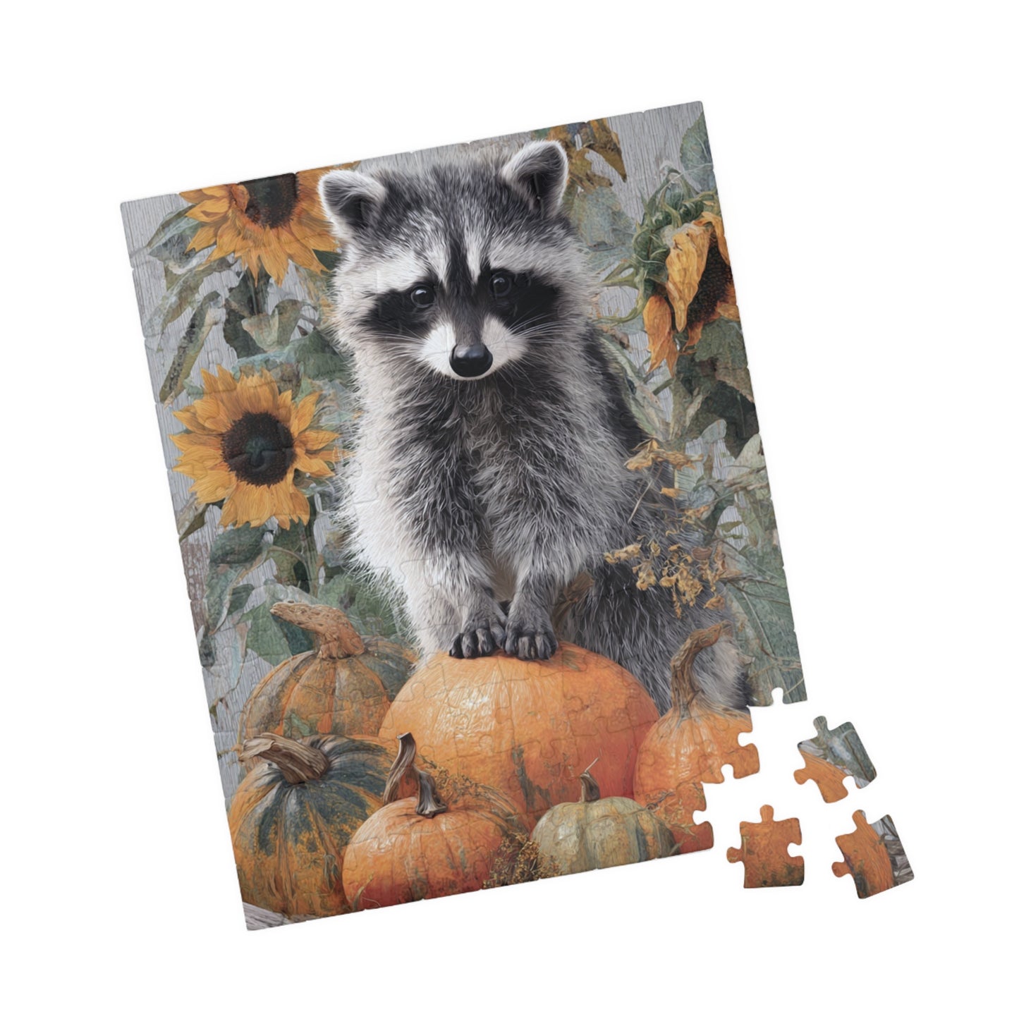 Autumn Raccoon Puzzle