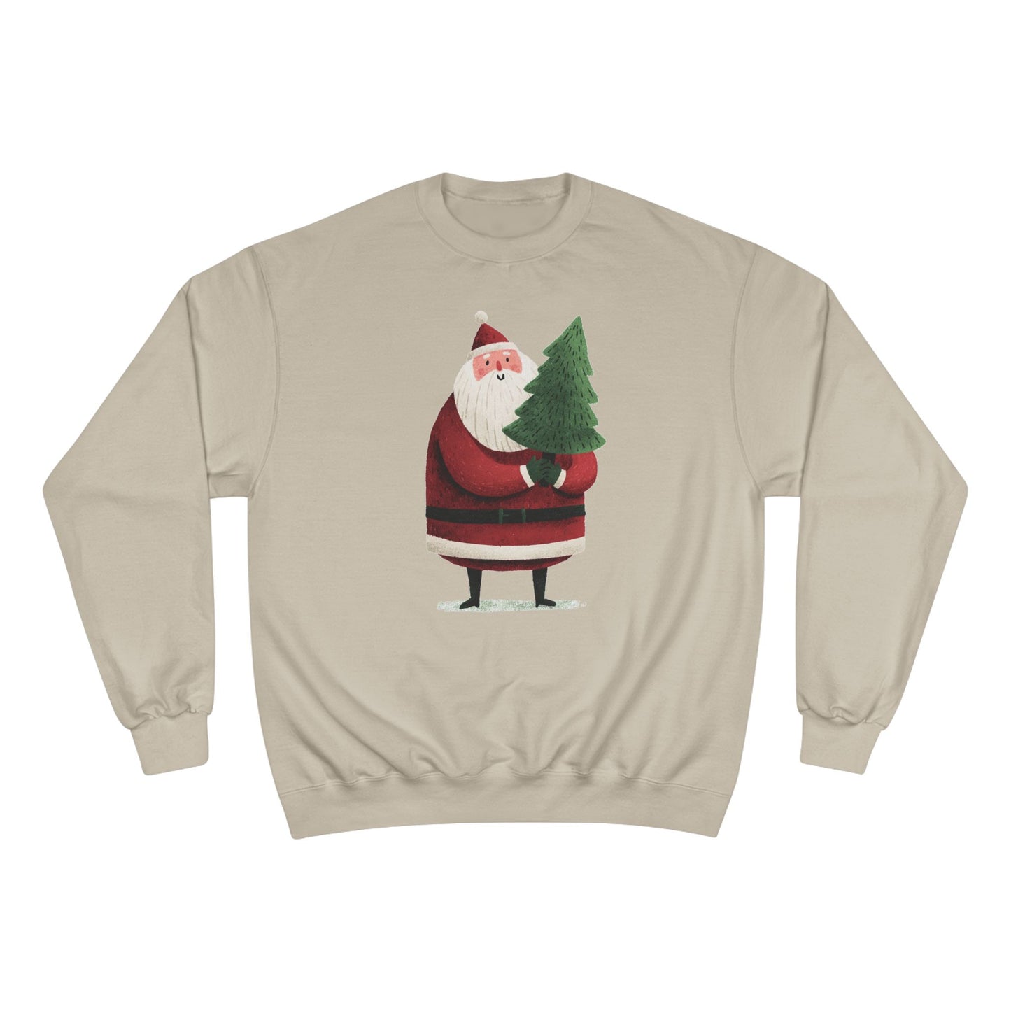 Santa’s Christmas Tree Sweatshirt, Cozy Holiday Wear, Sweatshirt for Winter, Cute Santa Design, Unisex Holiday Apparel