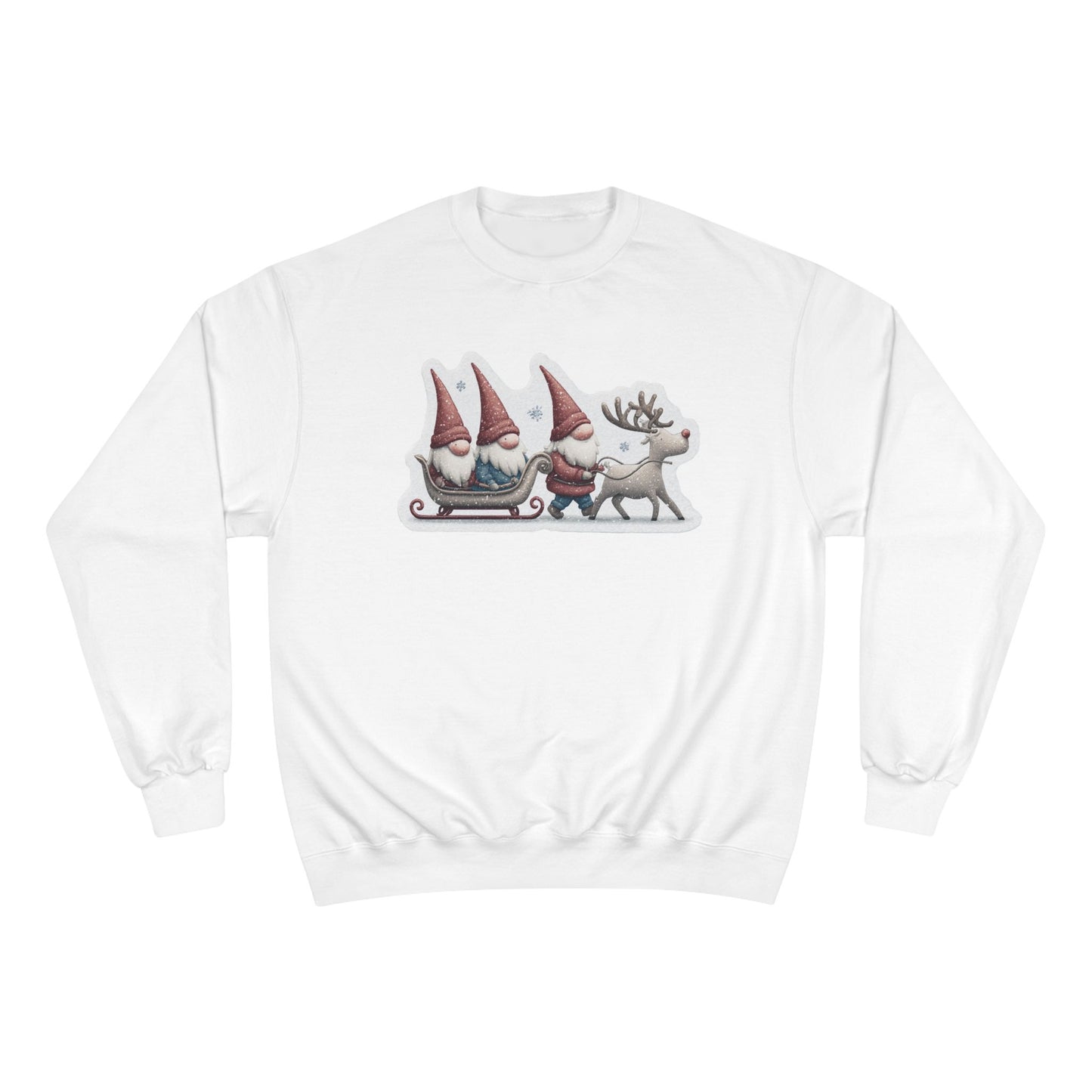 Holiday Gnome Sweatshirt, Cozy Christmas Apparel, Gift for Her, Winter Fashion, Cute Gnome Design