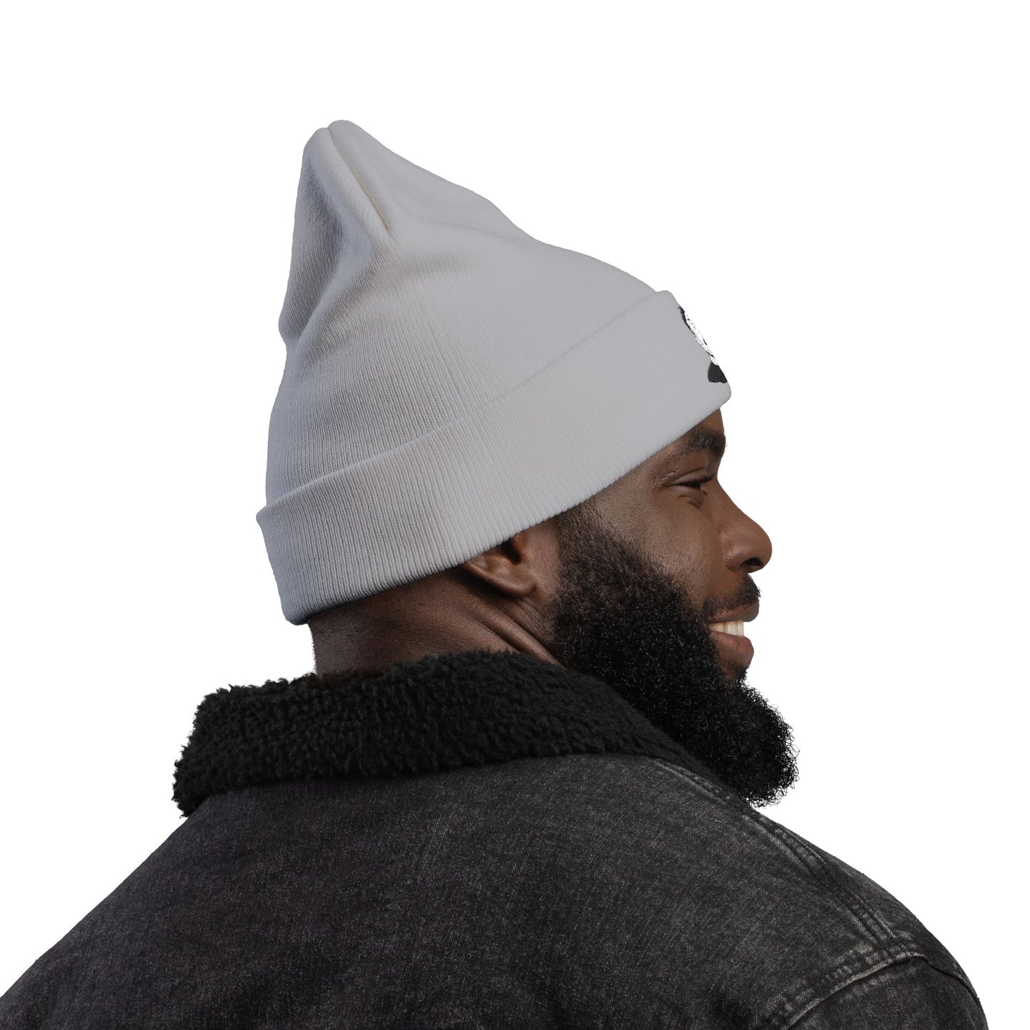 Embroidered Elon Musk Knit Beanie, Cozy Winter Hat, Funny Gift for Him, Political Satire Fashion