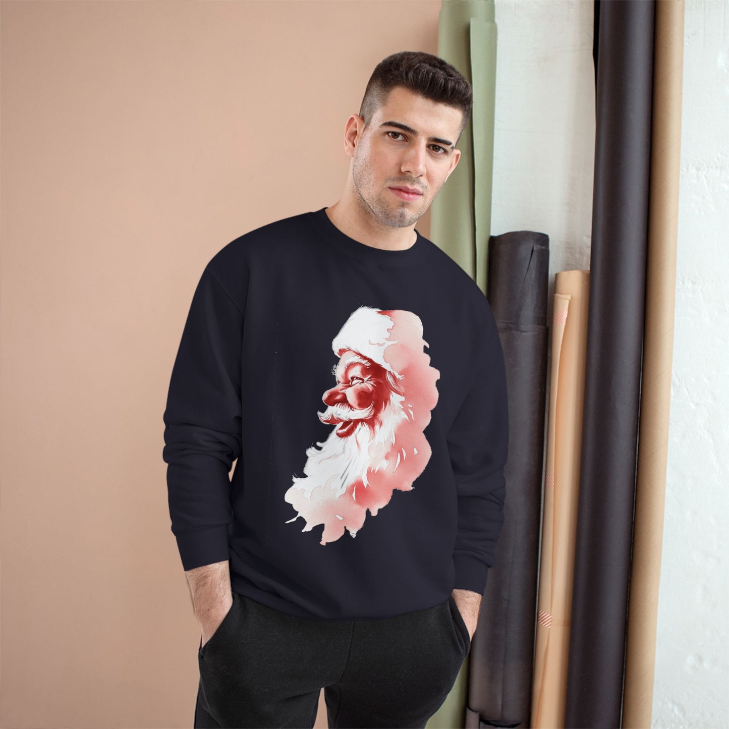 Champion Sweatshirt - The True Santa Mom and Dad Unisex Design