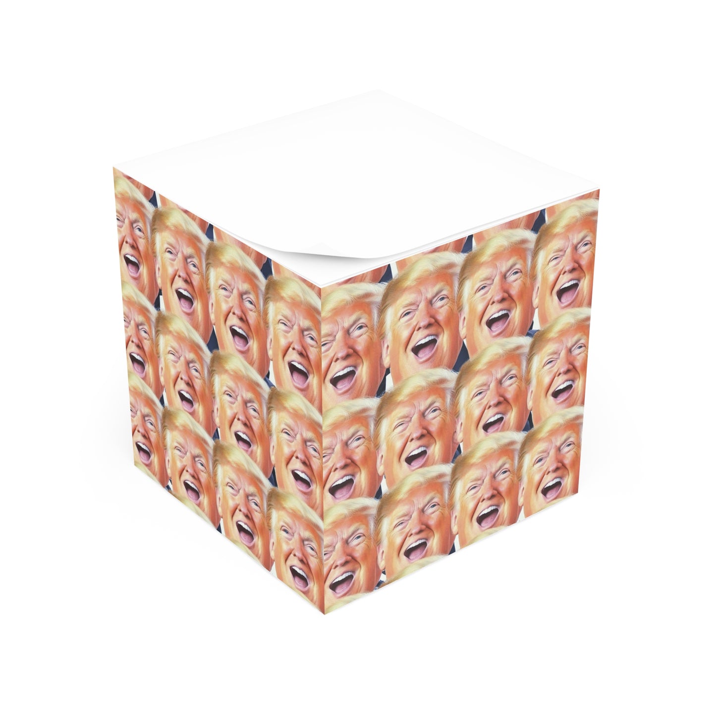 Donald Trump Funny Note Cube, Humor Desk Accessories, Office Supplies, Gift for Politics Lovers, Unique Home Decor, Party Favors, Gag Gifts