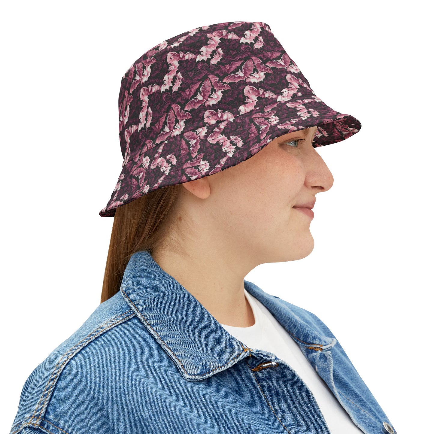 Floral Print Bucket Hat, Summer Accessory, Trendy Hat for Beach Days, Stylish Hat for Outdoor Events, Gift for Nature Lovers