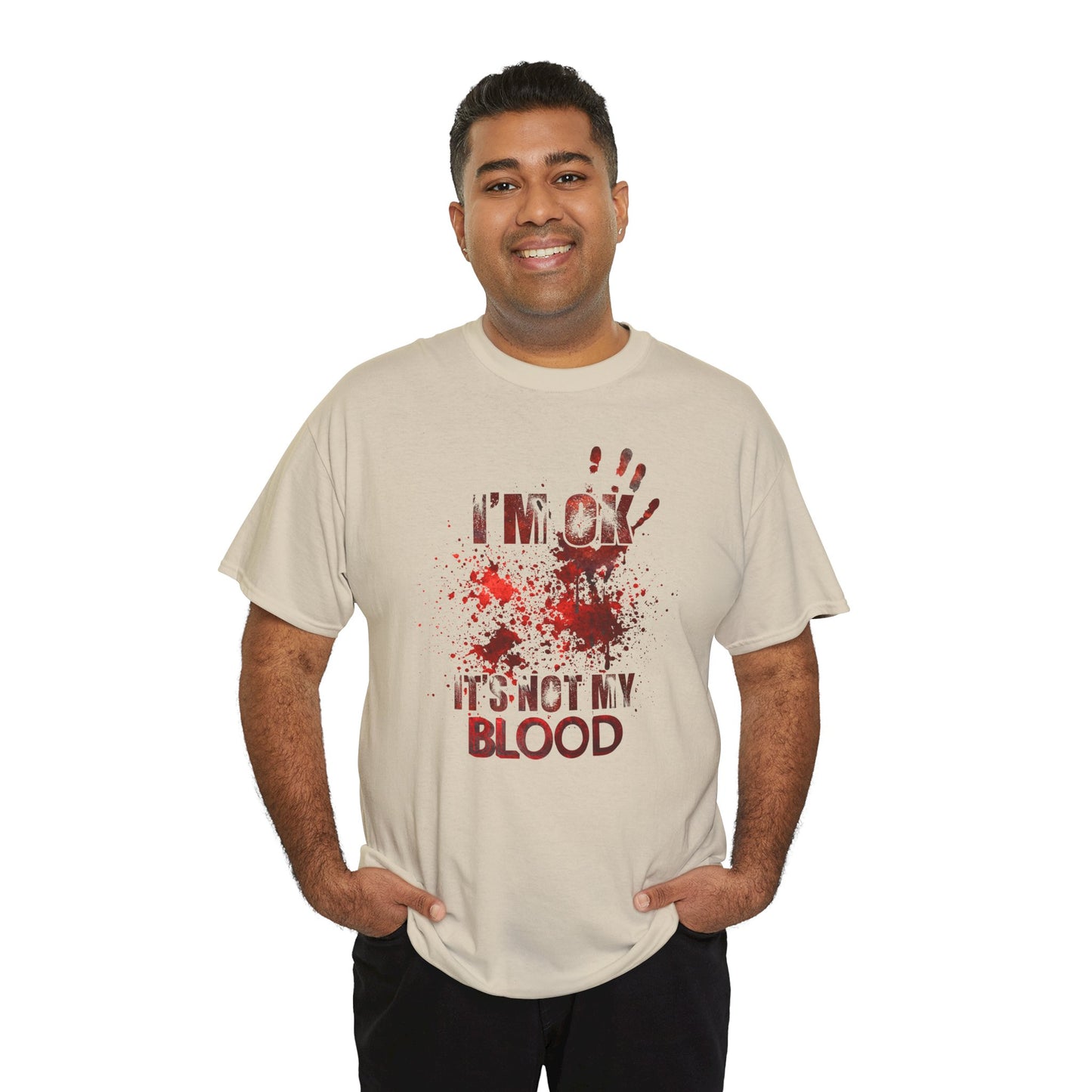 True Crime Tee, Detective Shirt for Crime Lovers, 'I'm ok, it's not my blood'