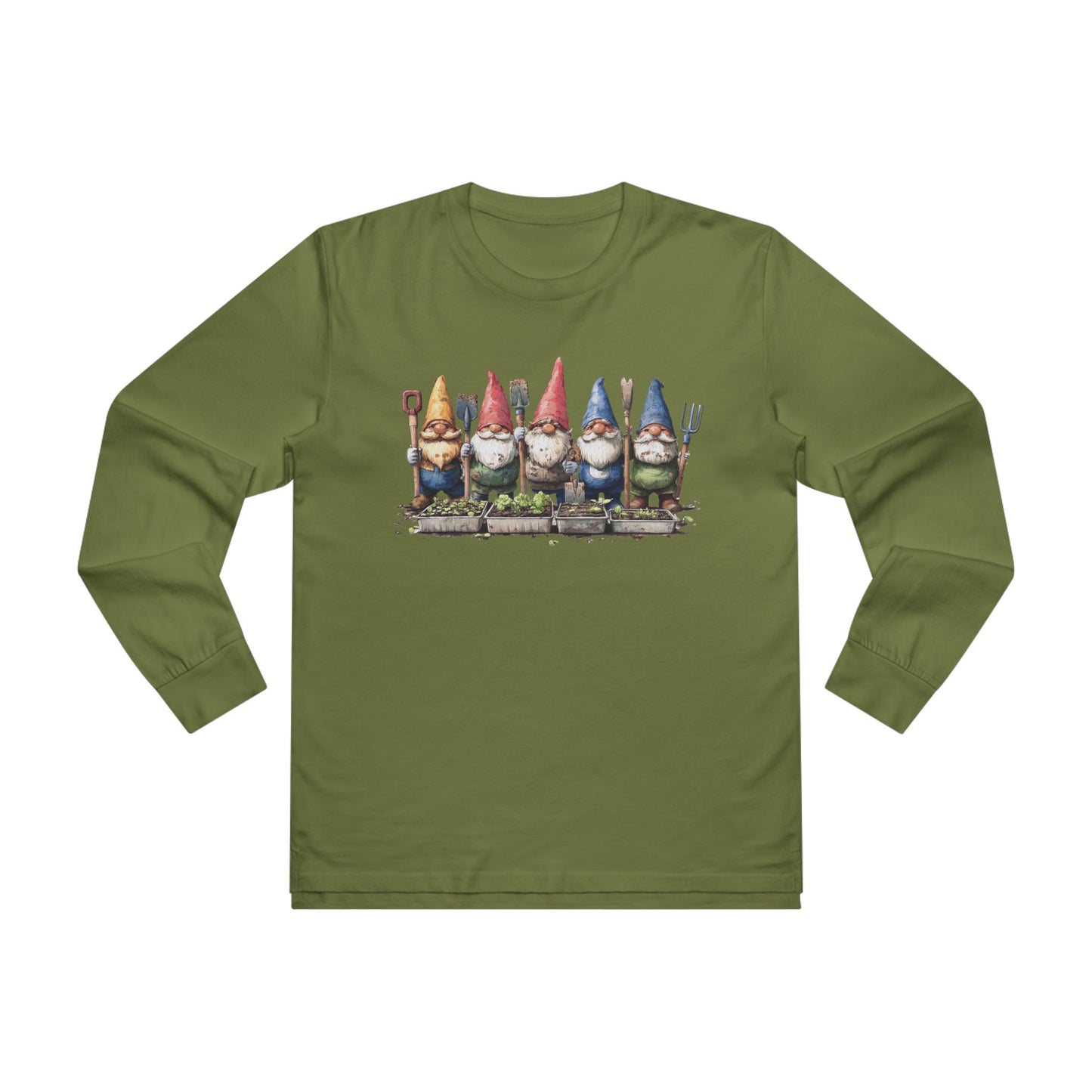 Garden Gnome Longsleeve Tee - Perfect for Garden Lovers, Gift for Nature Enthusiasts, Unique T-Shirt