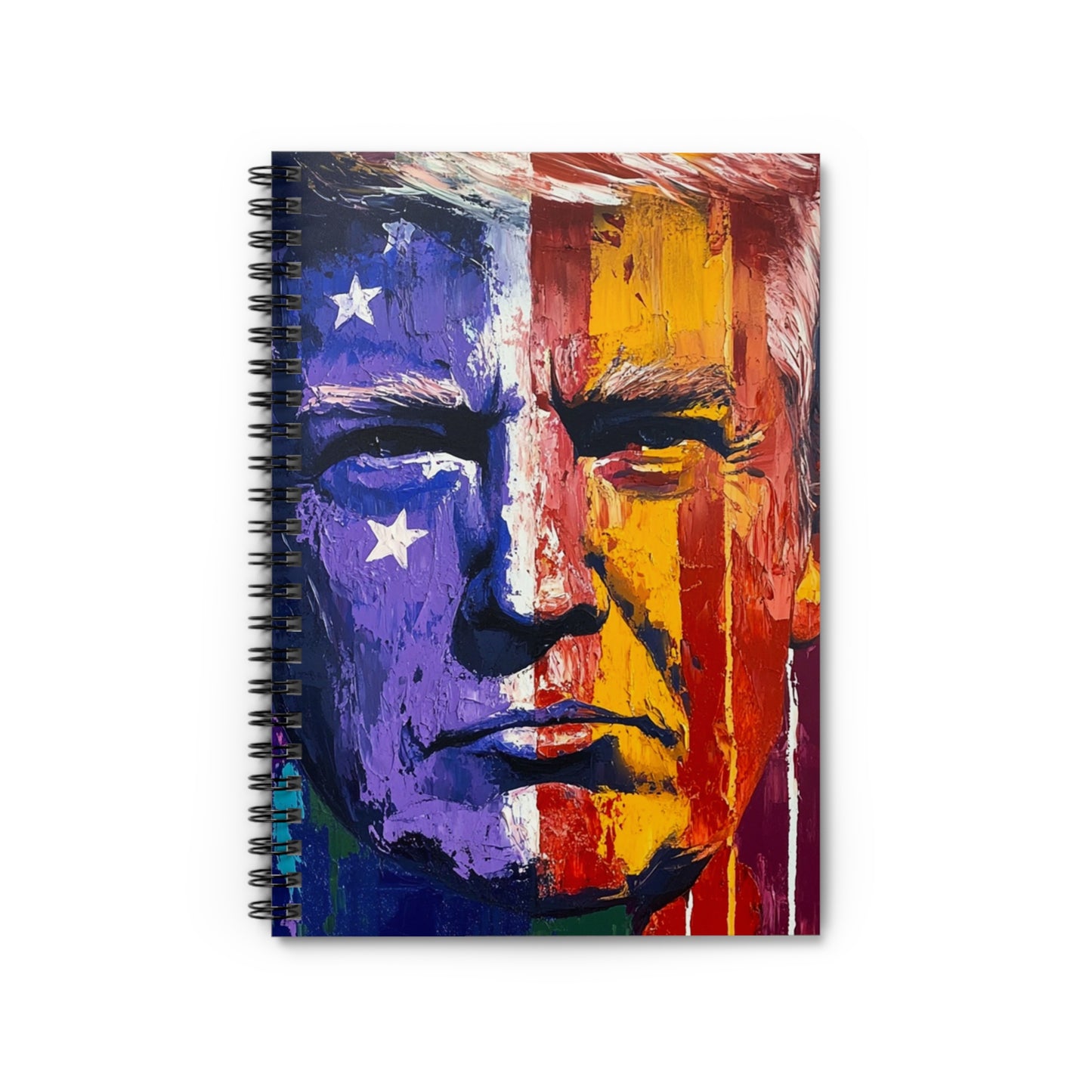 Colorful Political Spiral Notebook - Ruled Line, Journal, Sketchbook, Gift for Fans, Office Supplies, Creative Writing