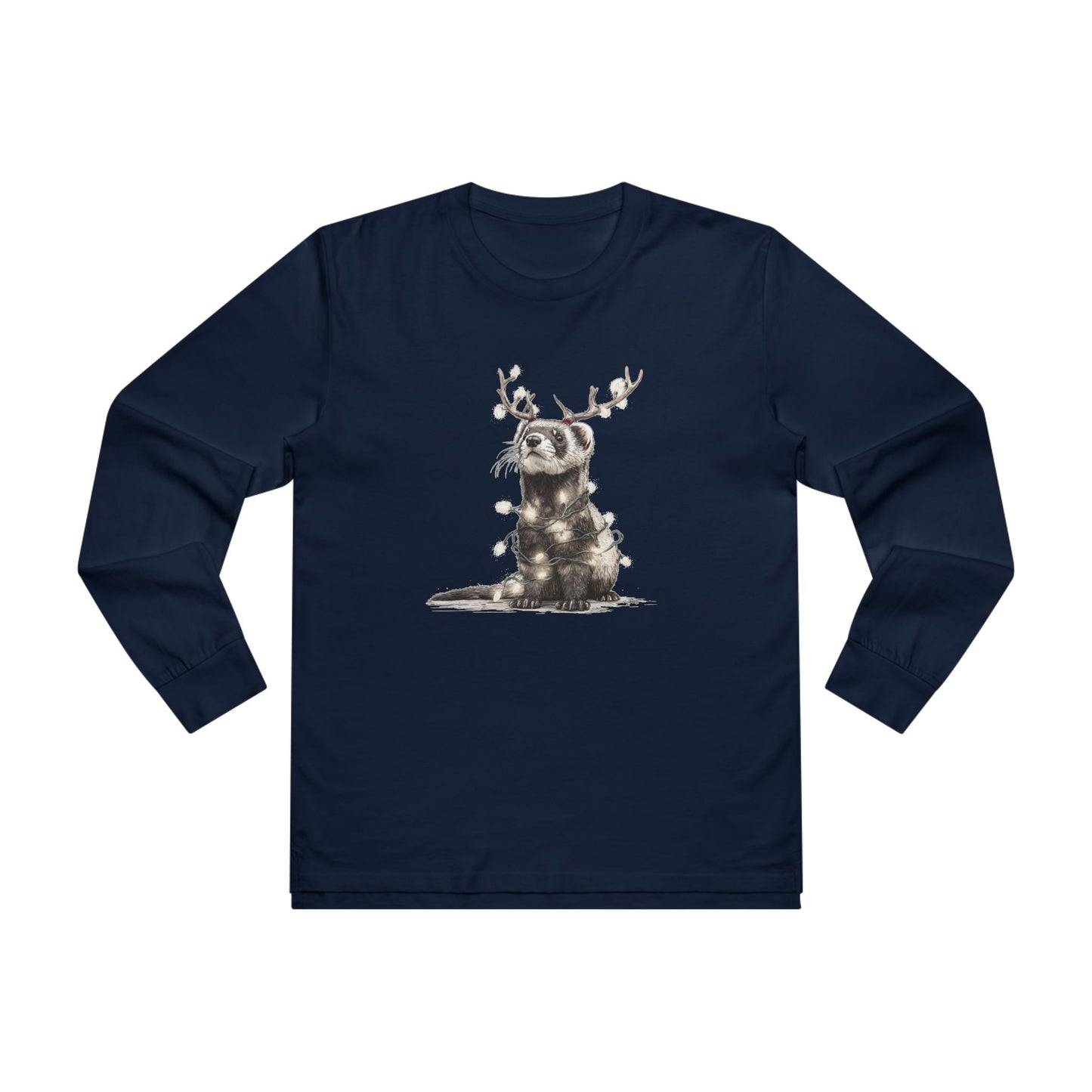 Otters First Christmas Graphic Longsleeve Tee, Holiday Apparel, Christmas Tee