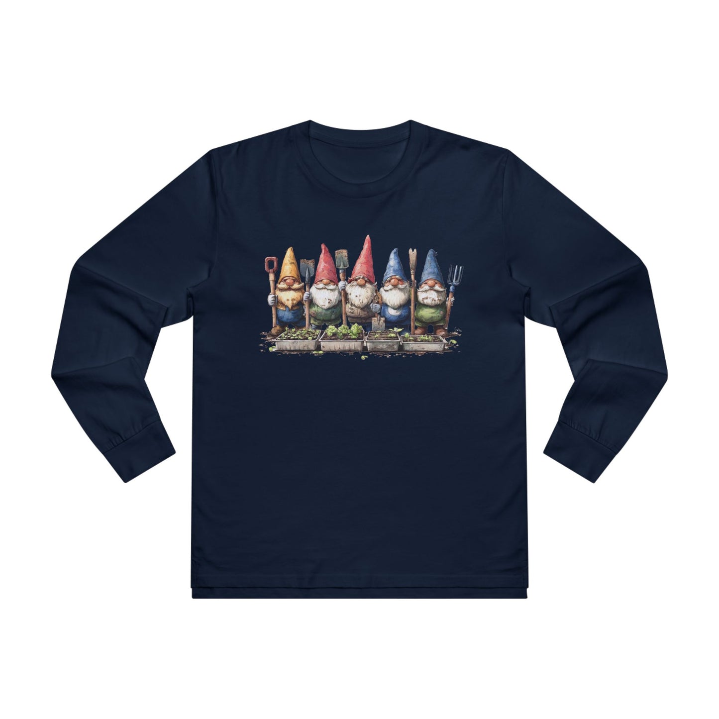 Garden Gnome Longsleeve Tee - Perfect for Garden Lovers, Gift for Nature Enthusiasts, Unique T-Shirt