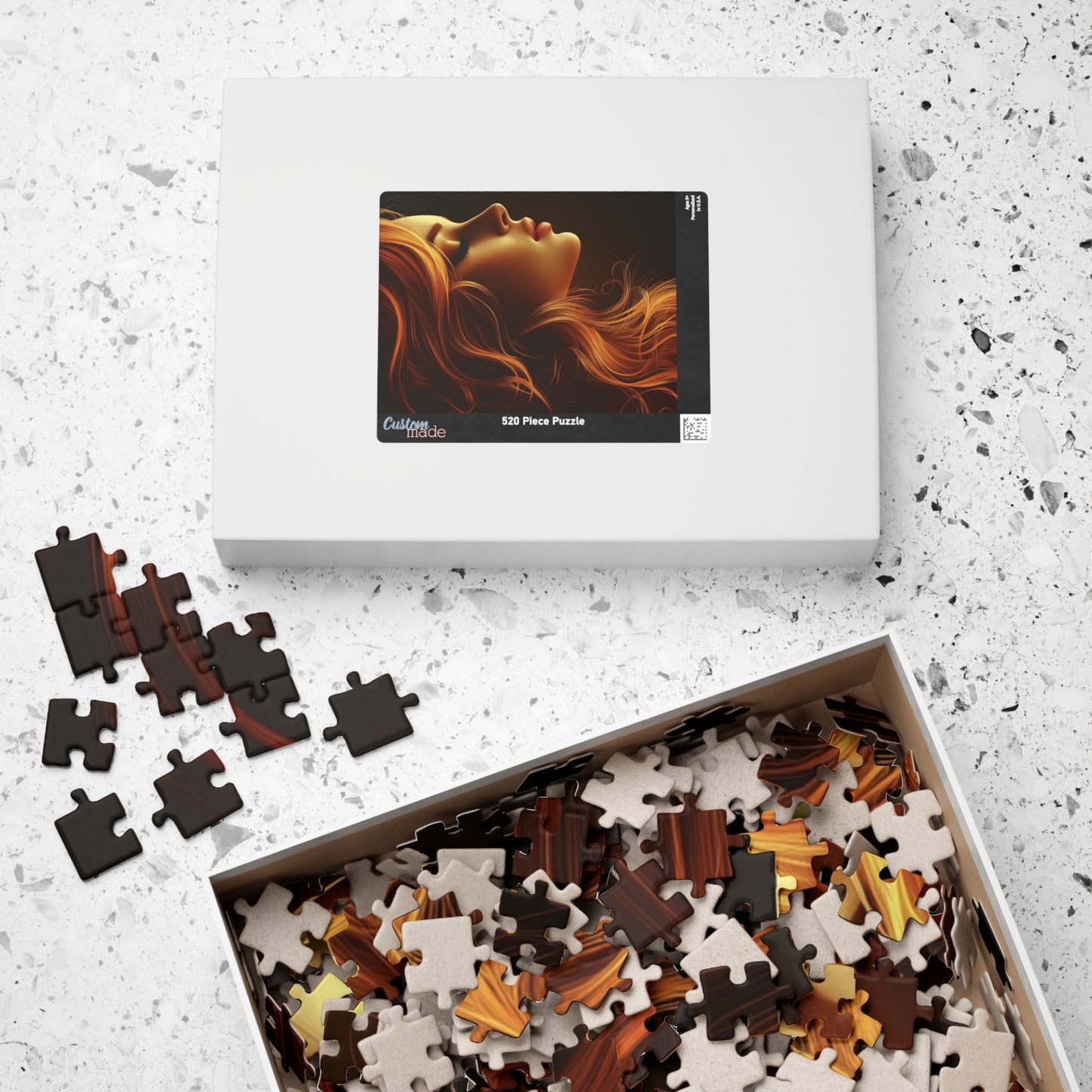 Elegant Woman Silhouette Puzzle - 110, 252, 520, 1014-Piece, Art Puzzle, Gift for Her, Home Decor, Relaxation Activities