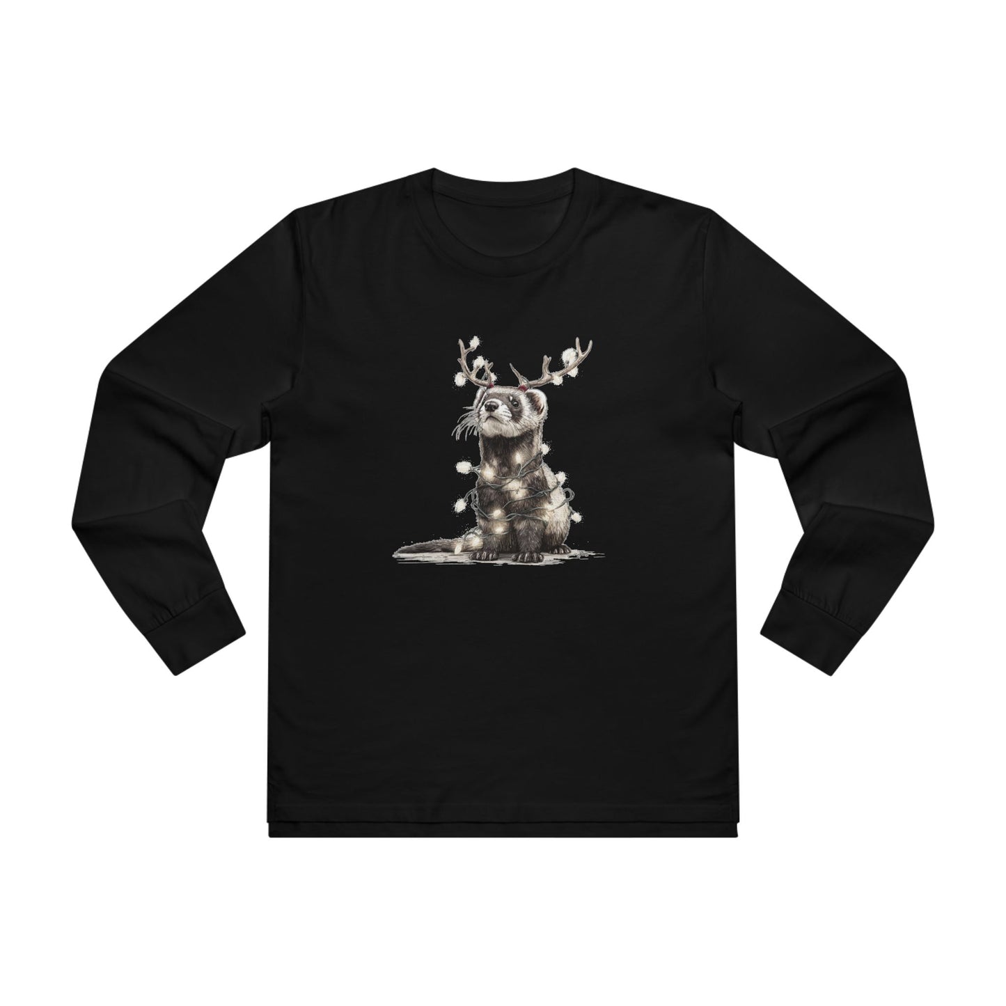 Otters First Christmas Graphic Longsleeve Tee, Holiday Apparel, Christmas Tee