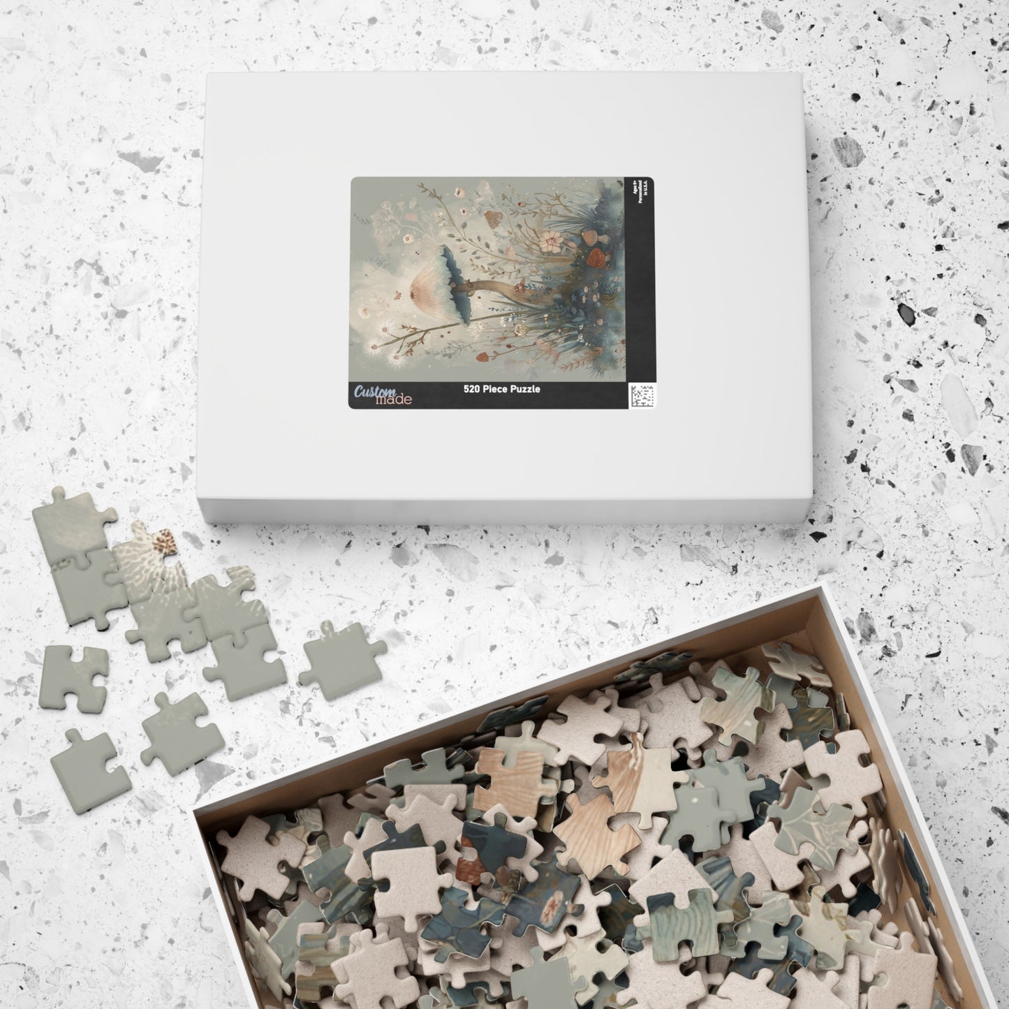 Pretty Mushroom Puzzle - Enchanting Nature Scene, 110-1014 Pieces, Perfect Gift for Puzzle Lovers