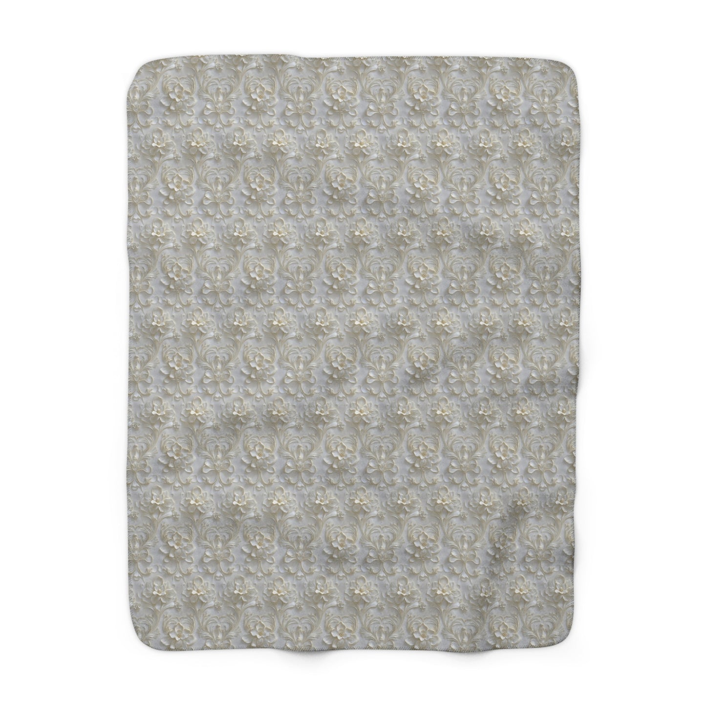Cozy Sherpa Fleece Blanket with Elegant Design
