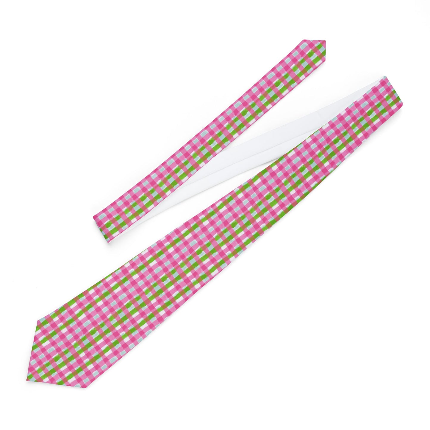 Colorful Gingham Plaid Hand Necktie - Perfect for Weddings, Parties, and Formal Events, Stylish Accessories, Groomsmen Gift, Fashionable Menswear
