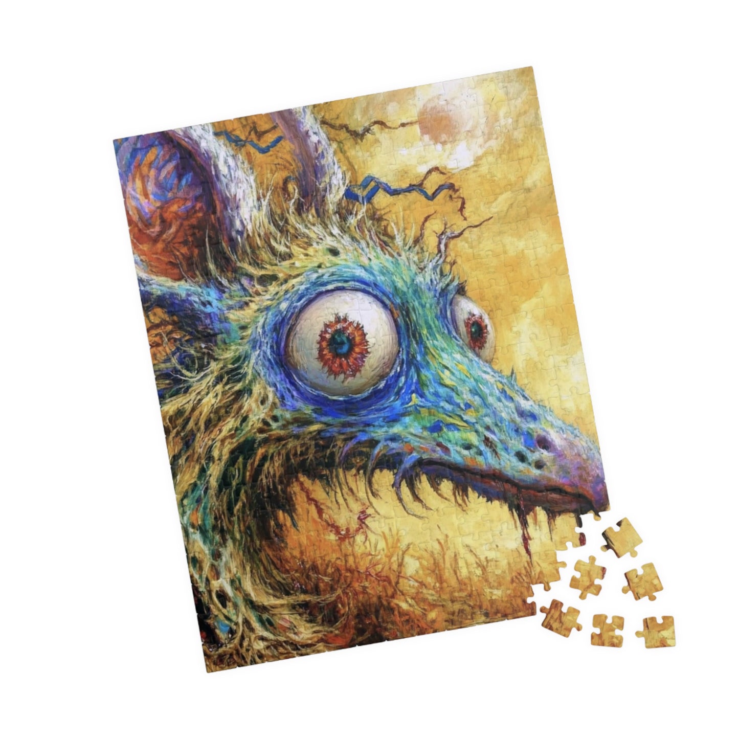 Whimsical Creature Puzzle, Unique Art Jigsaw, Gift for Puzzle Lovers, Home Decor, Family Game Night