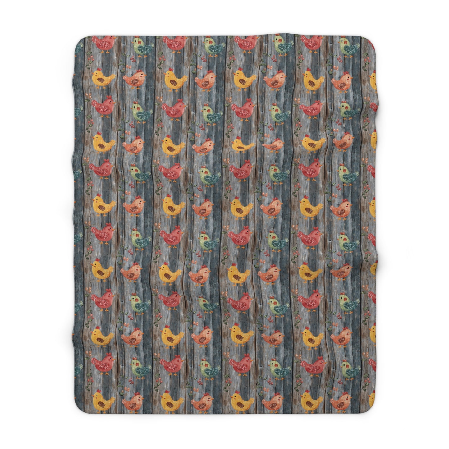 Cozy Sherpa Fleece Blanket with Whimsical Bird Design | Perfect for Home Decor, Gift for Bird Lovers, Cozy Nights, and Seasonal Decor